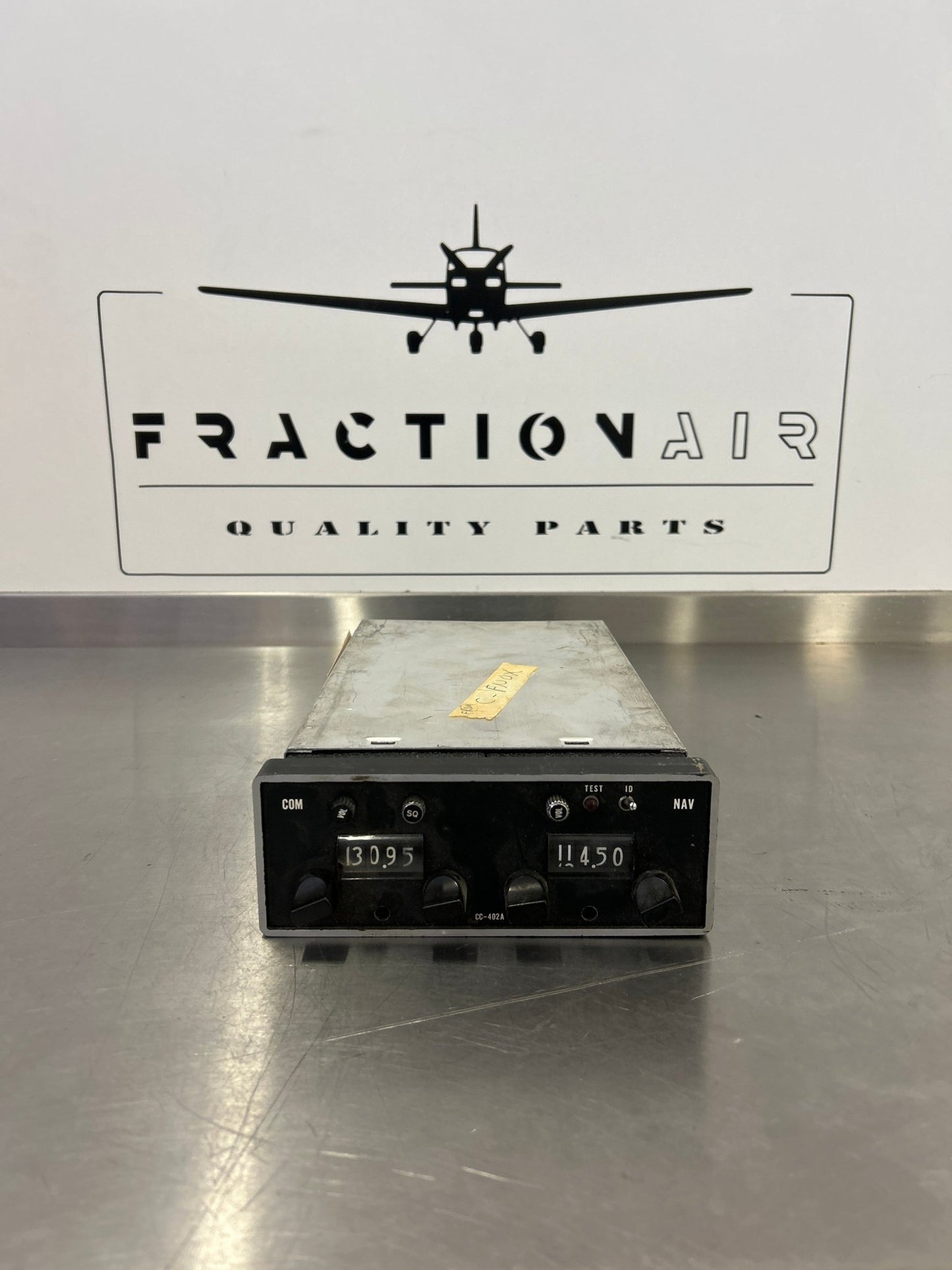 33560 - 1100 ARC R - 542A Navigation Receiver Aircraft Radio Corporation VHF NAV/COMM Transceiver w/ Tray (CORE) | FractionAIR Parts - Aircraft Parts & Accessories