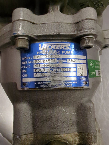 384925 Vickers Hydraulic Pump Refurbished | FractionAIR Parts - Aircraft Parts & Accessories