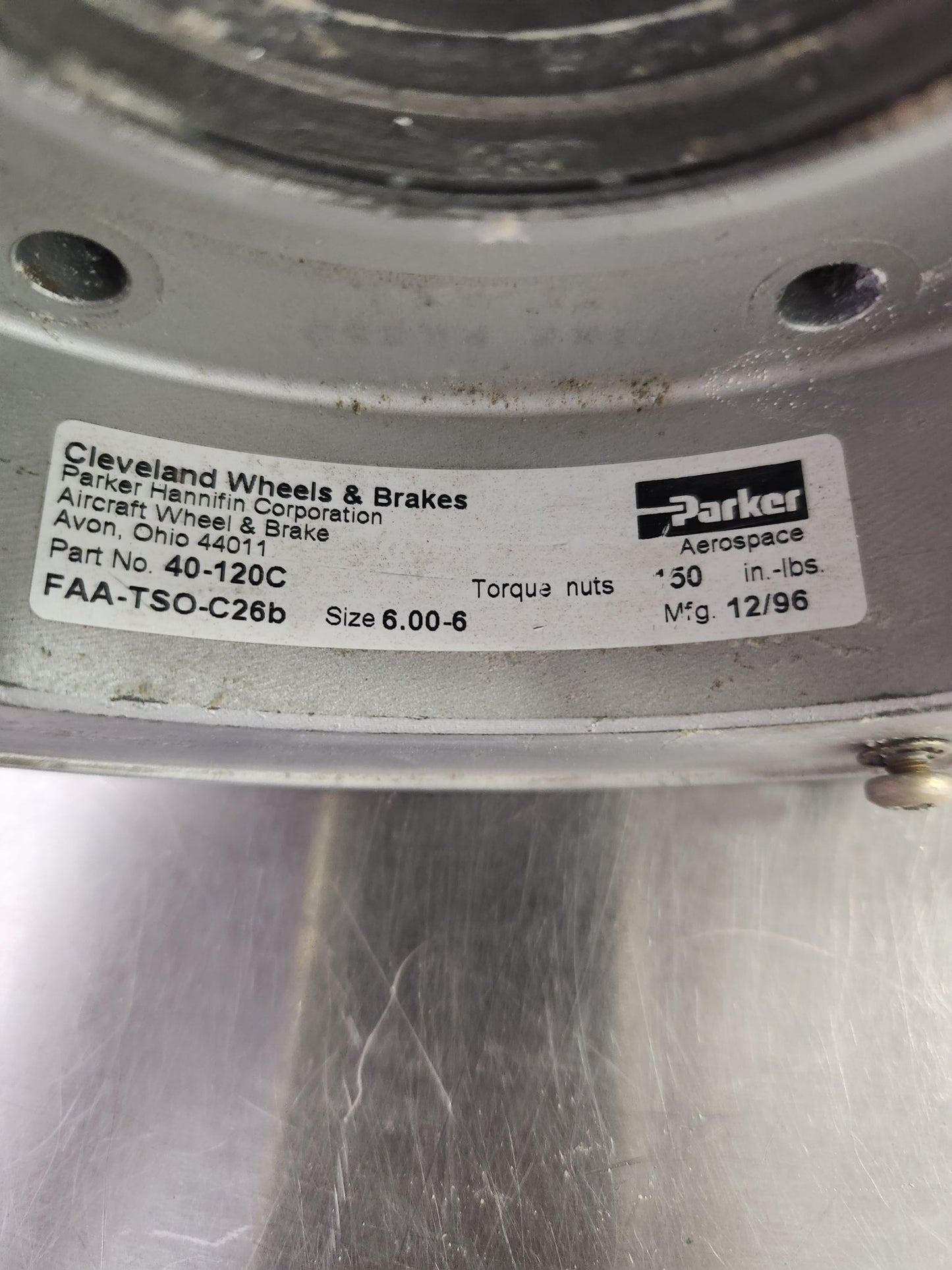 40 - 120C Cleveland Wheel 6.00 - 6 | FractionAIR Parts - Aircraft Parts & Accessories