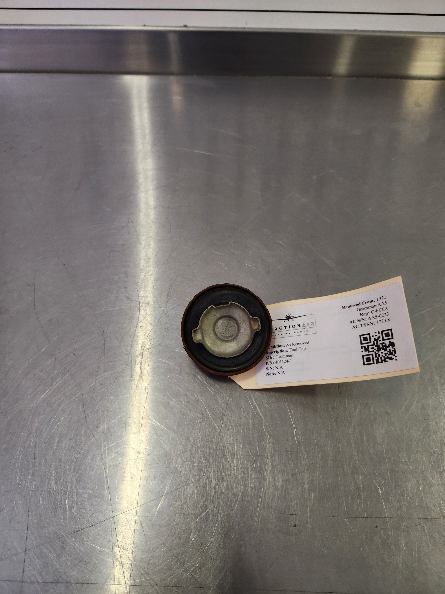 401124 - 1 Grumman Fuel Cap | FractionAIR Parts - Aircraft Parts & Accessories
