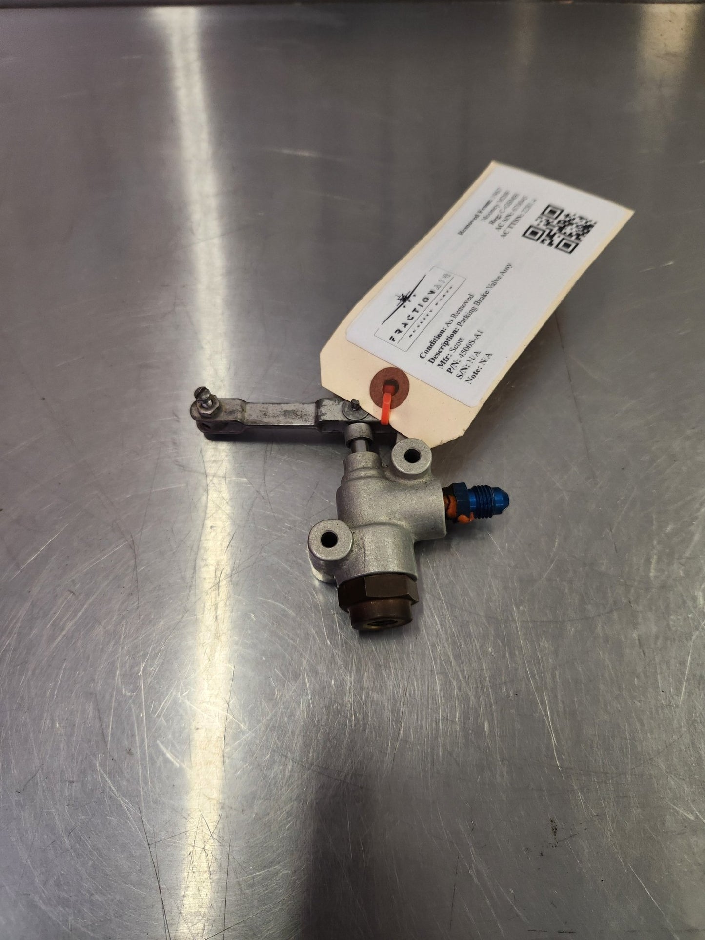 4500S - A1 Scott Parking Brake Valve Assy | FractionAIR Parts - Aircraft Parts & Accessories