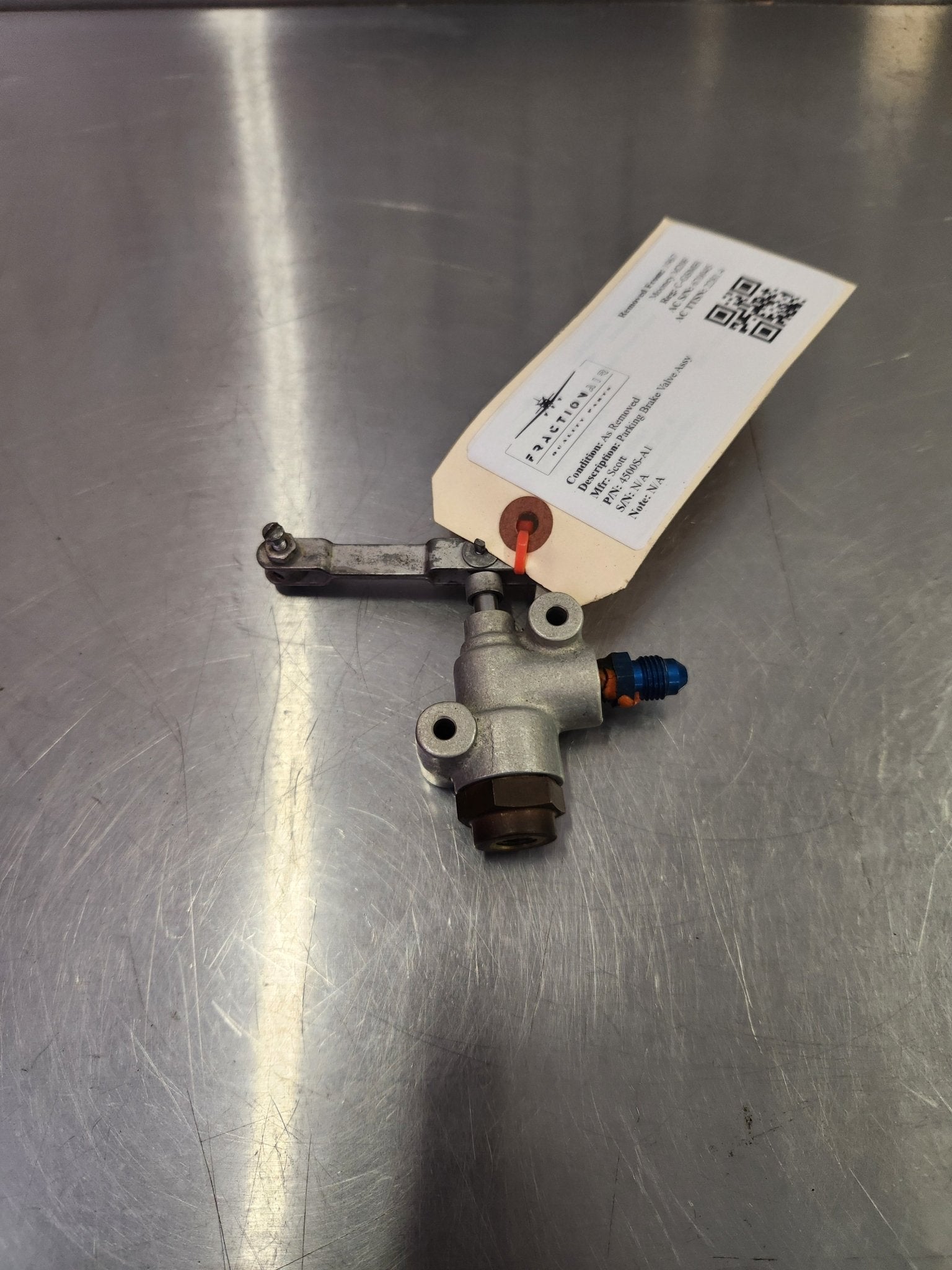 4500S - A1 Scott Parking Brake Valve Assy | FractionAIR Parts - Aircraft Parts & Accessories