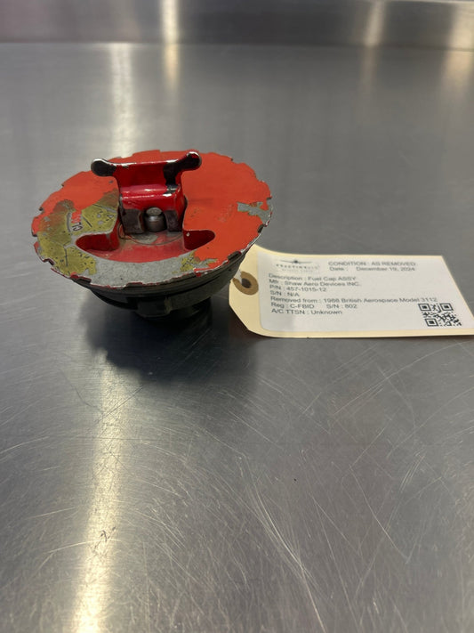 457 - 1015 - 12 Fuel Cap ASSY | FractionAIR Parts - Aircraft Parts & Accessories