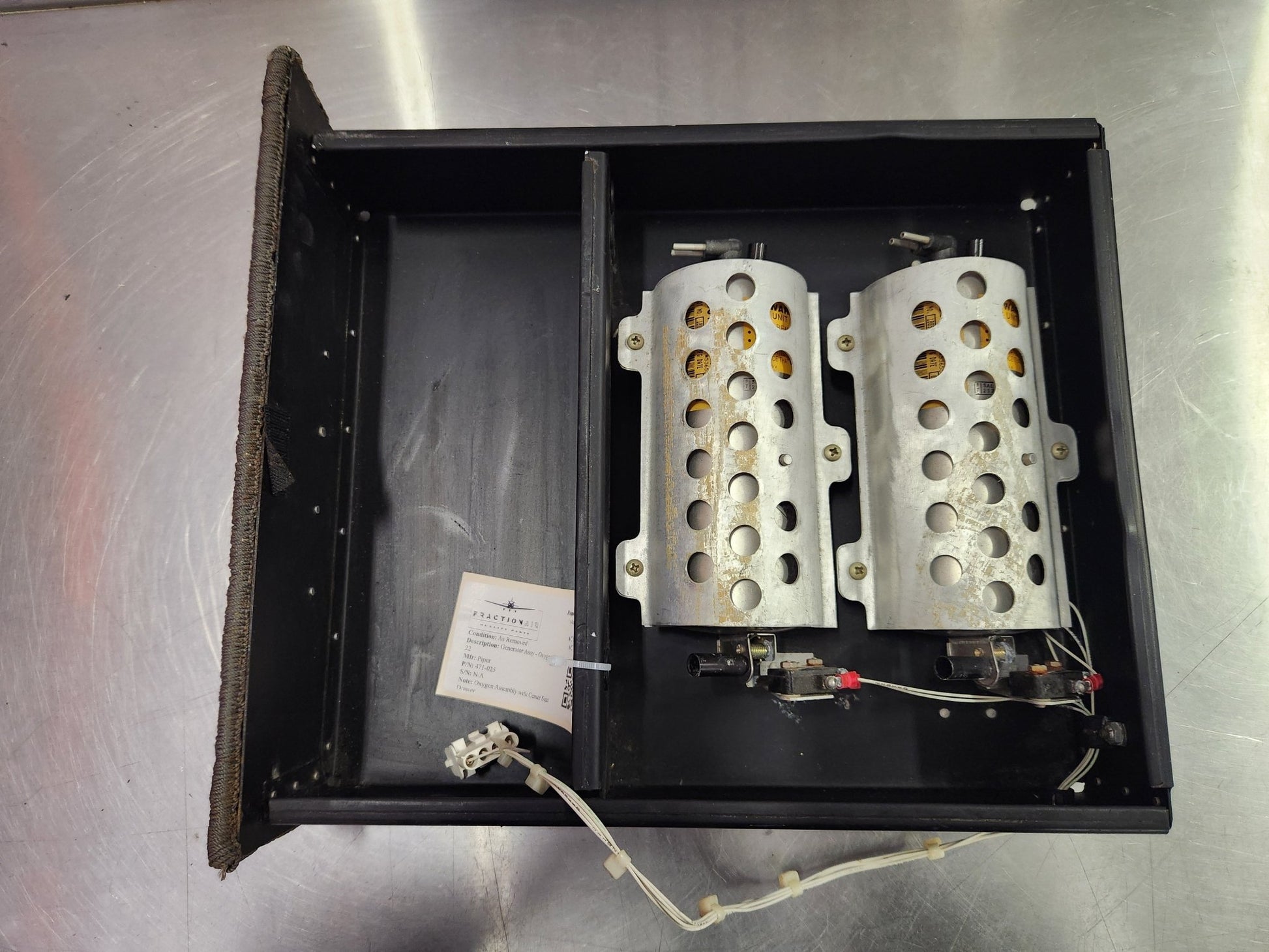 471 - 025 Piper Generator Assy - Oxygen 801386 - 22 801386 - 22 | FractionAIR Parts - Aircraft Parts & Accessories