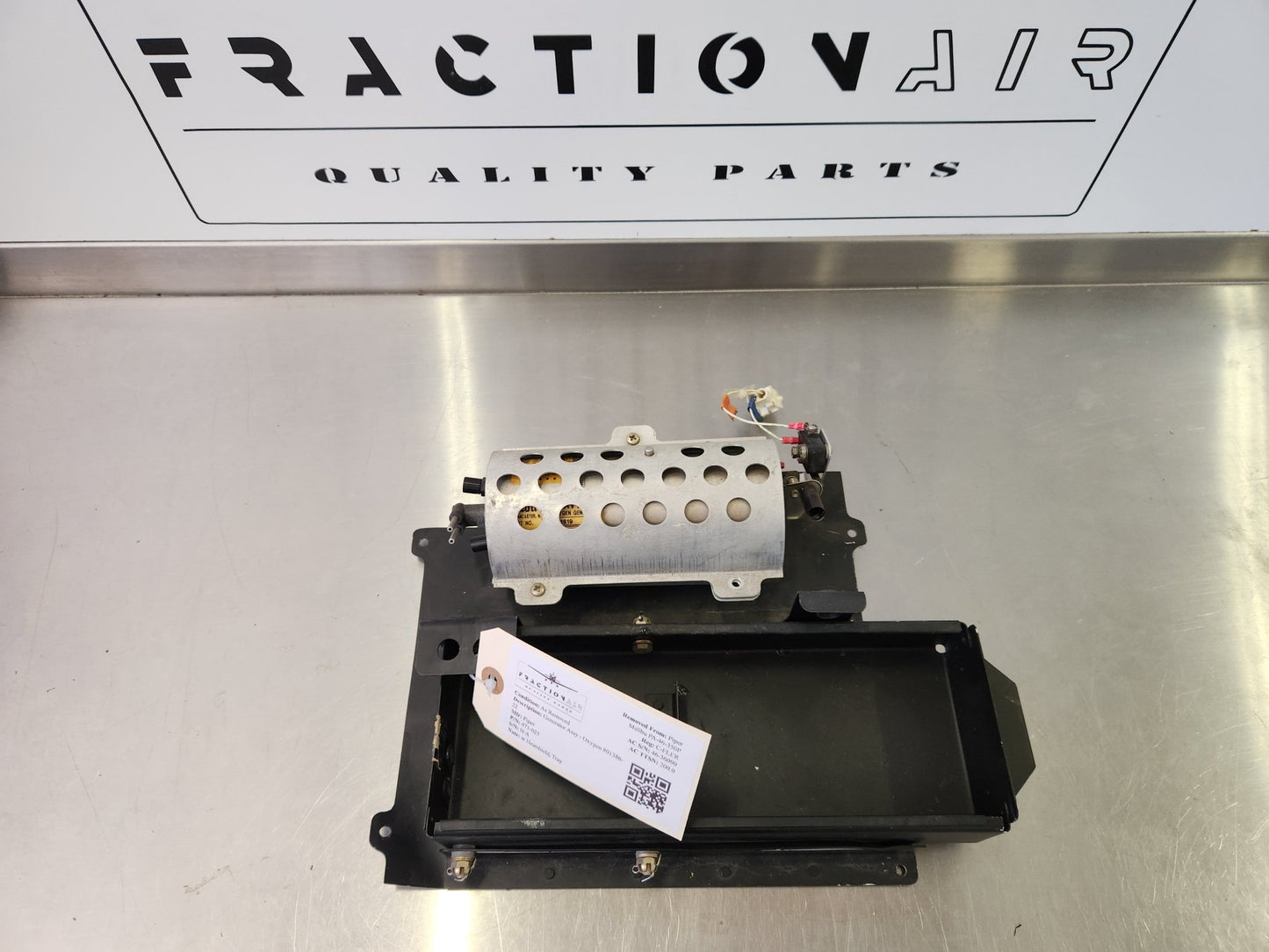 471 - 025 Piper Generator Assy - Oxygen 801386 - 22 801386 - 22 | FractionAIR Parts - Aircraft Parts & Accessories