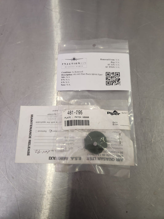481 - 095 Plate Patch SB998 Piper | FractionAIR Parts - Aircraft Parts & Accessories
