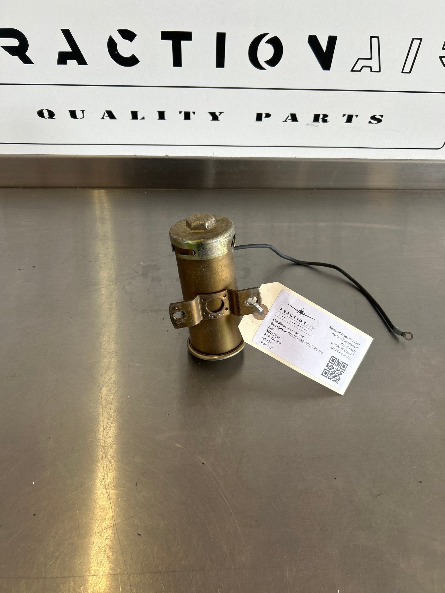 481 666 Piper PUMP ASSEMBLY - Electric fuel | FractionAIR Parts - Aircraft Parts & Accessories