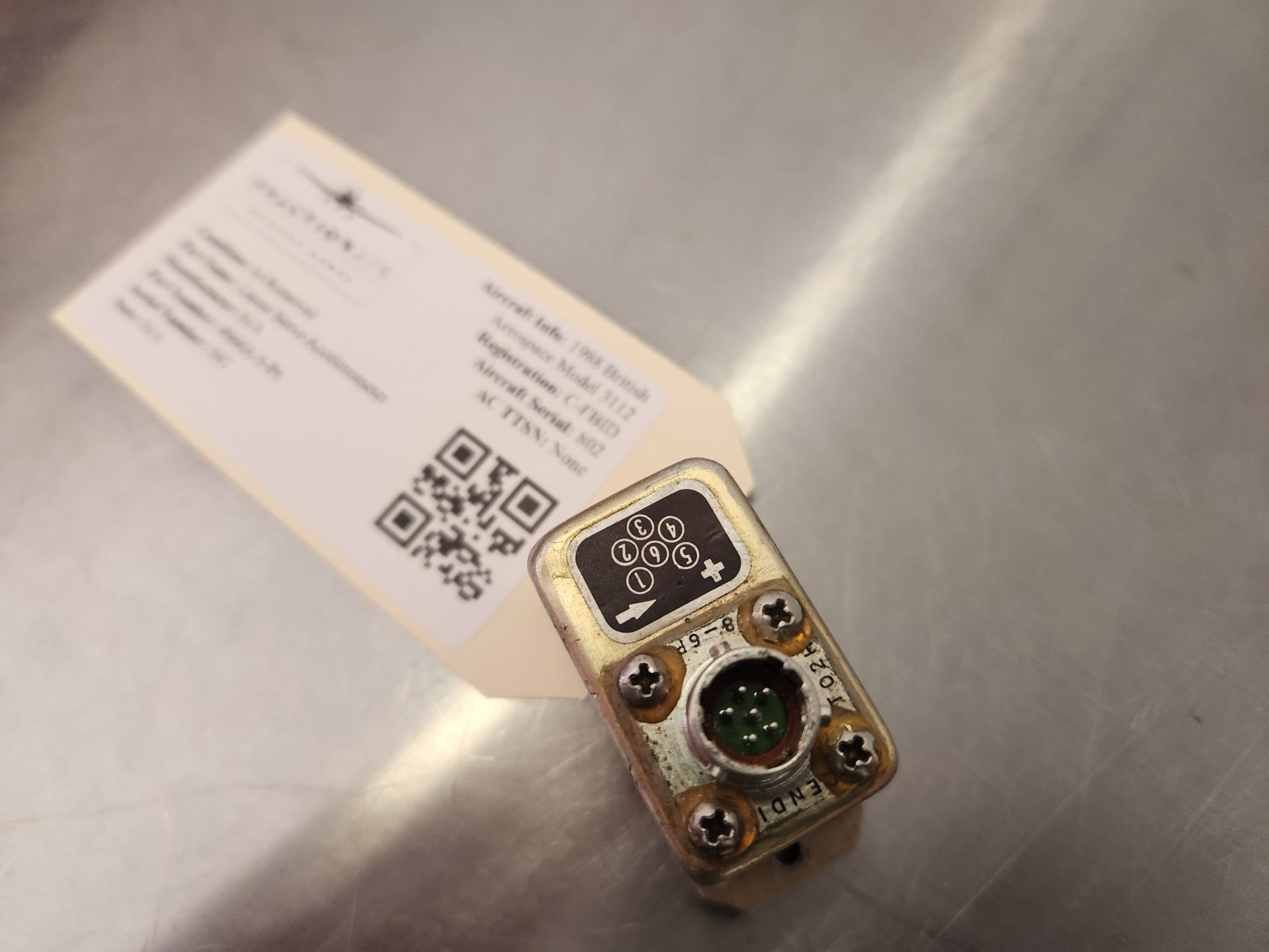 4960A - 5 - P6 1988 British Aerospace Model 3112 Linear Servo Accelerometer 4021976 | FractionAIR Parts - Aircraft Parts & Accessories