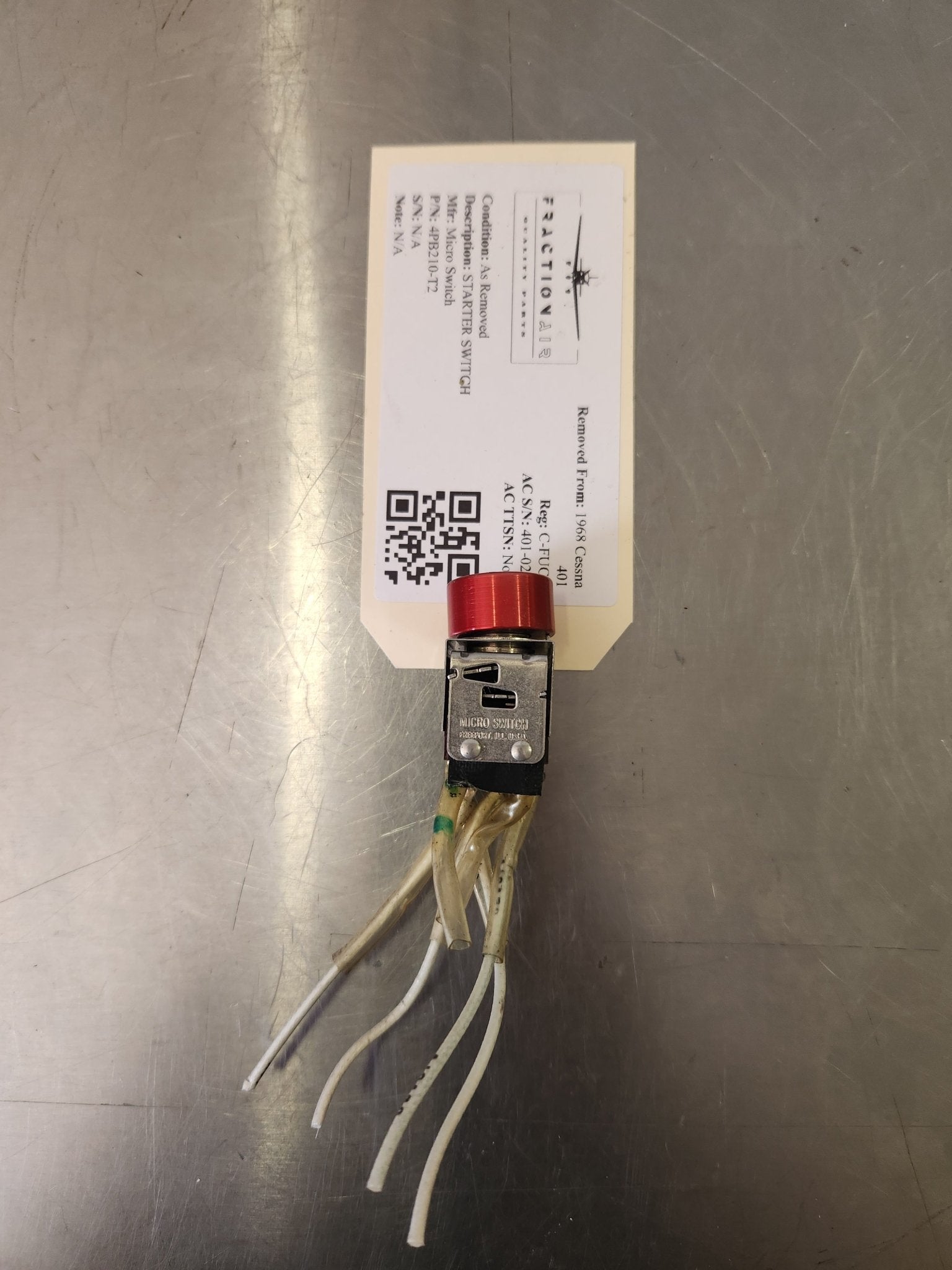 4PB210‑T2 Micro Switch STARTER SWITCH | FractionAIR Parts - Aircraft Parts & Accessories
