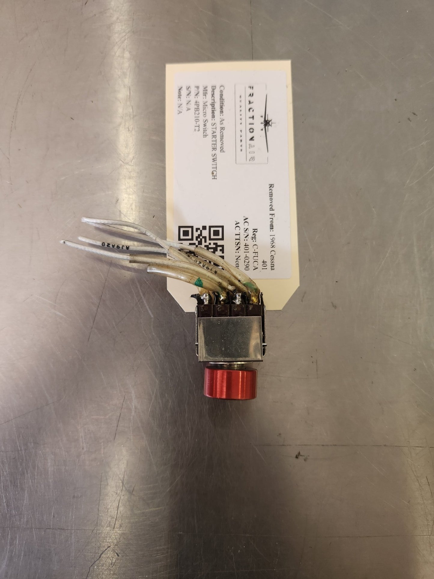 4PB210‑T2 Micro Switch STARTER SWITCH | FractionAIR Parts - Aircraft Parts & Accessories