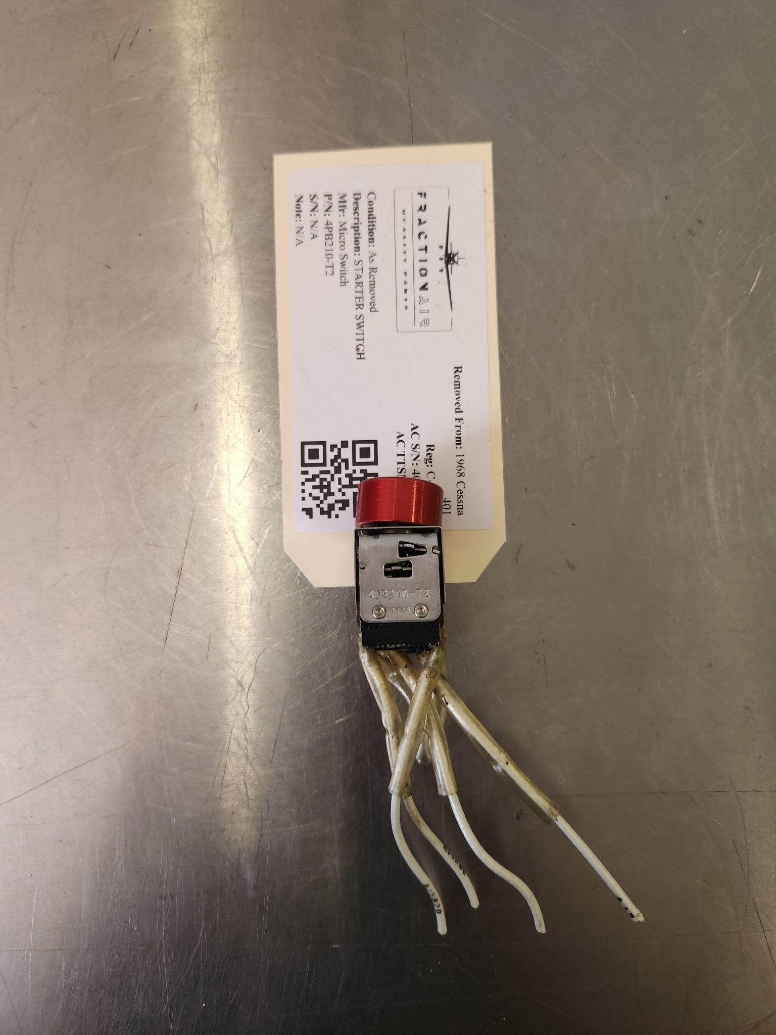 4PB210‑T2 Micro Switch STARTER SWITCH | FractionAIR Parts - Aircraft Parts & Accessories