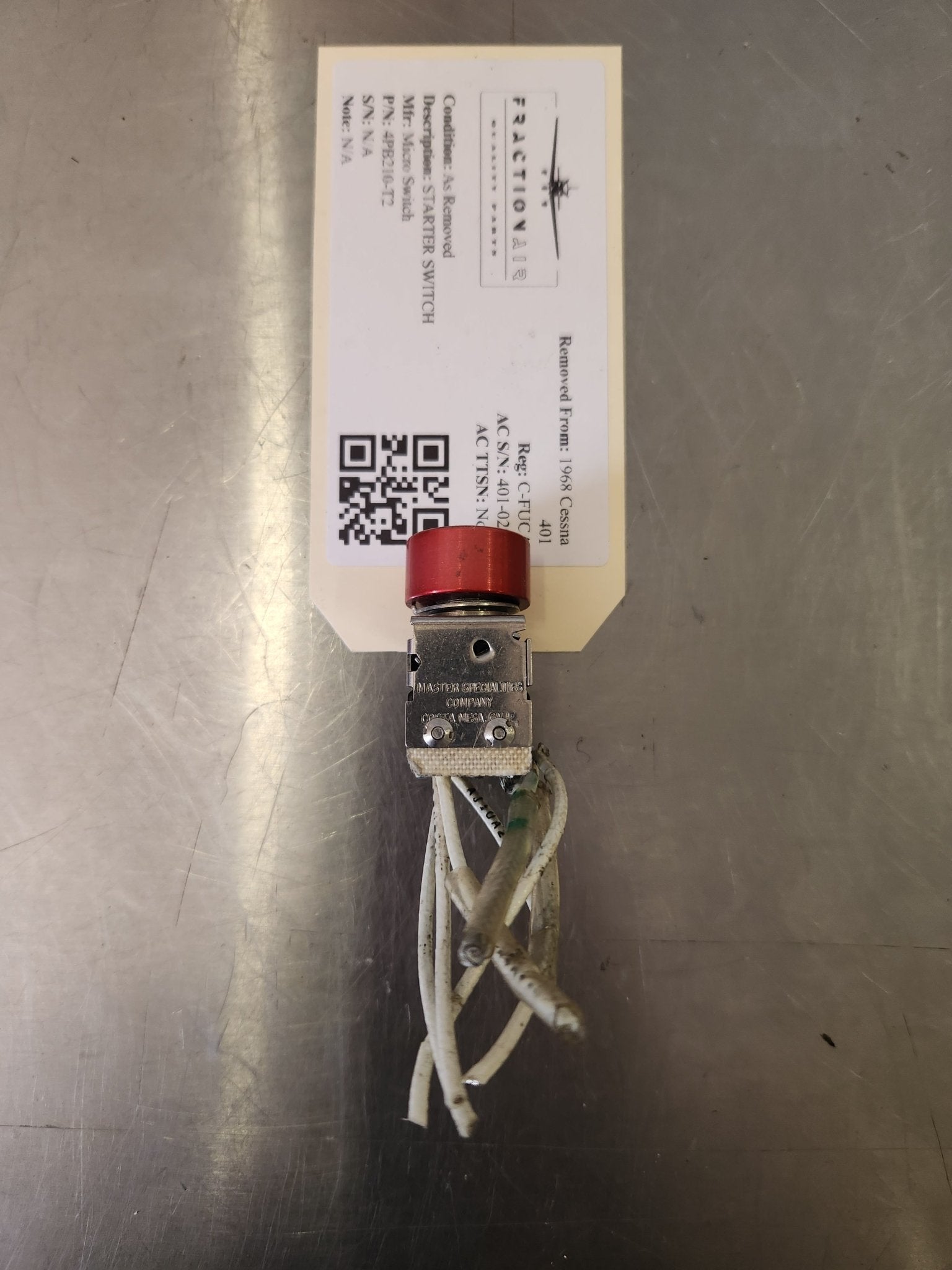 4PB210‑T2 Micro Switch STARTER SWITCH | FractionAIR Parts - Aircraft Parts & Accessories