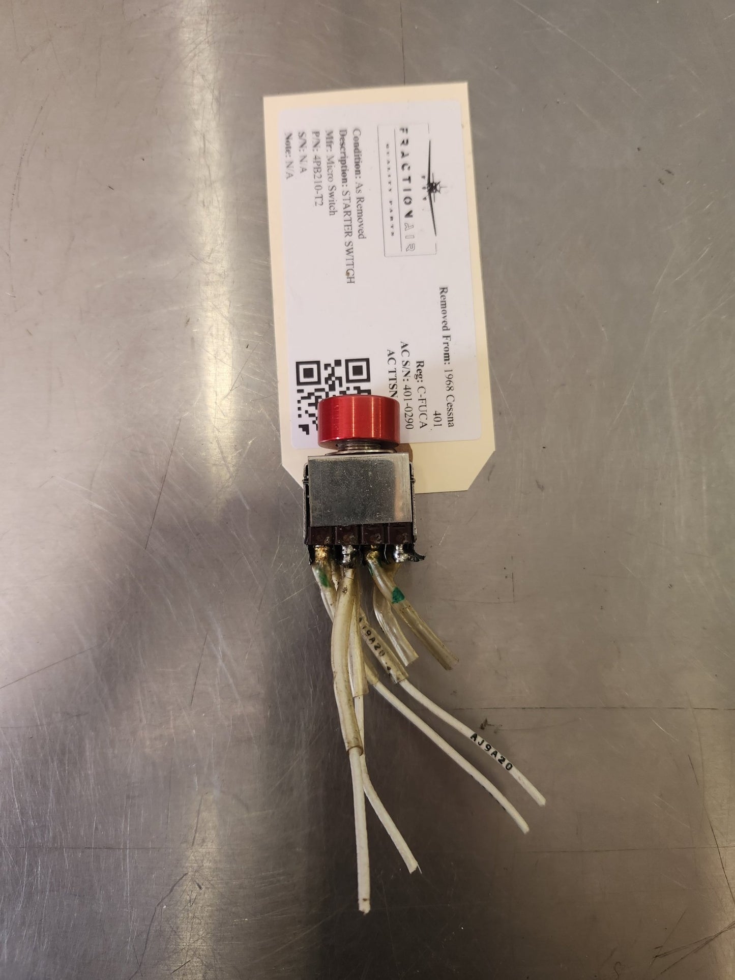 4PB210‑T2 Micro Switch STARTER SWITCH | FractionAIR Parts - Aircraft Parts & Accessories