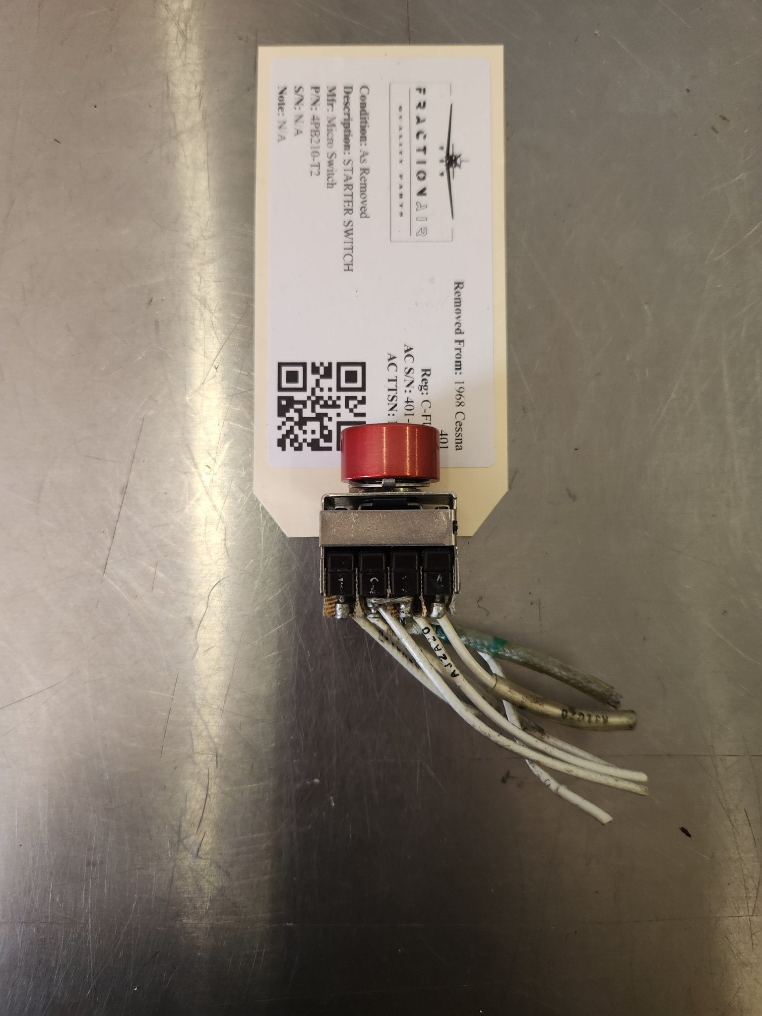 4PB210‑T2 Micro Switch STARTER SWITCH | FractionAIR Parts - Aircraft Parts & Accessories