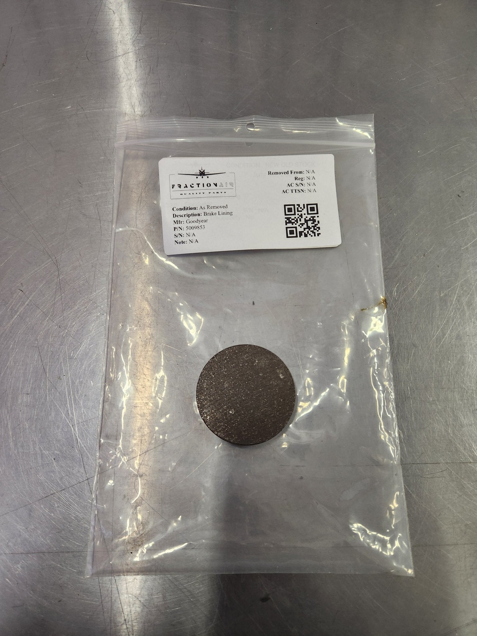 5009853 Goodyear Brake Lining | FractionAIR Parts - Aircraft Parts & Accessories