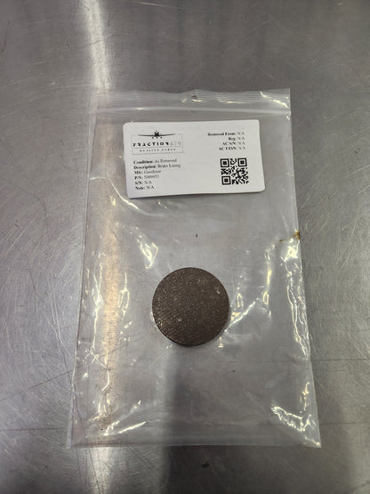 5009853 Goodyear Brake Lining | FractionAIR Parts - Aircraft Parts & Accessories