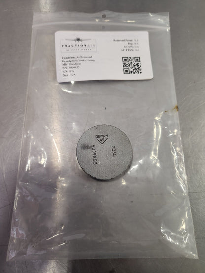 5009853 Goodyear Brake Lining | FractionAIR Parts - Aircraft Parts & Accessories