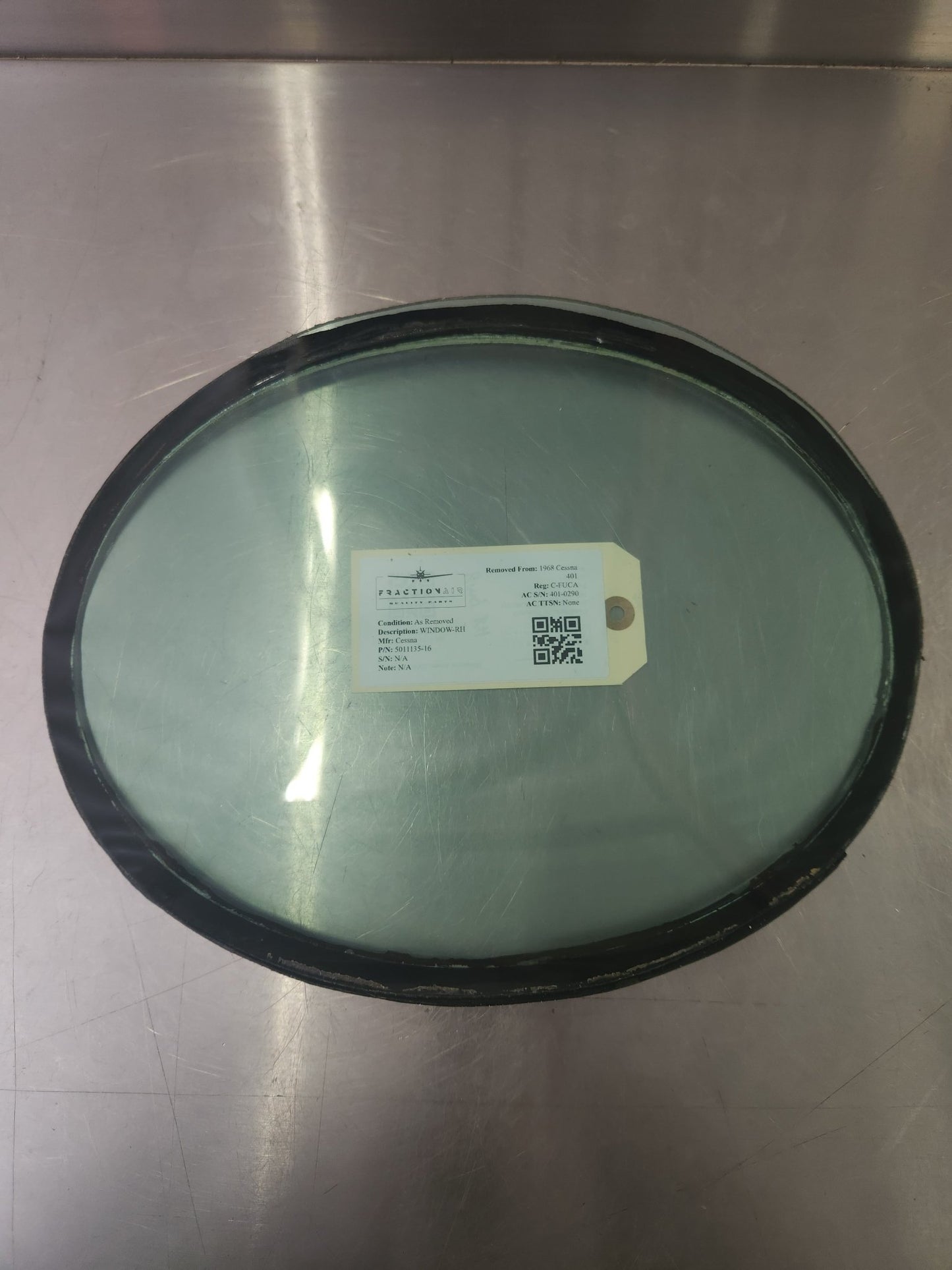 5011135 - 16 Cessna WINDOW - RH | FractionAIR Parts - Aircraft Parts & Accessories