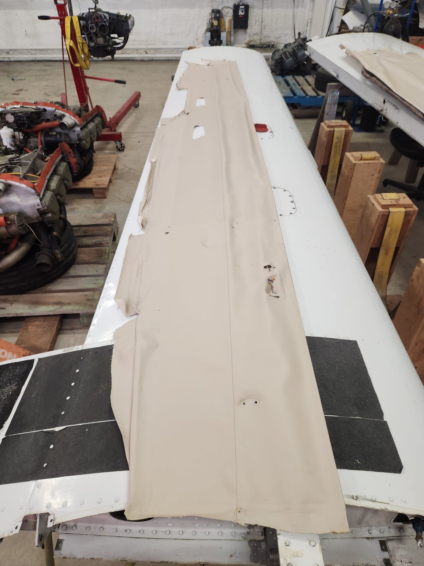 5014028 - 2 Cessna HEADLINER - RH W/ WIRES AND RETAINERS | FractionAIR Parts - Aircraft Parts & Accessories