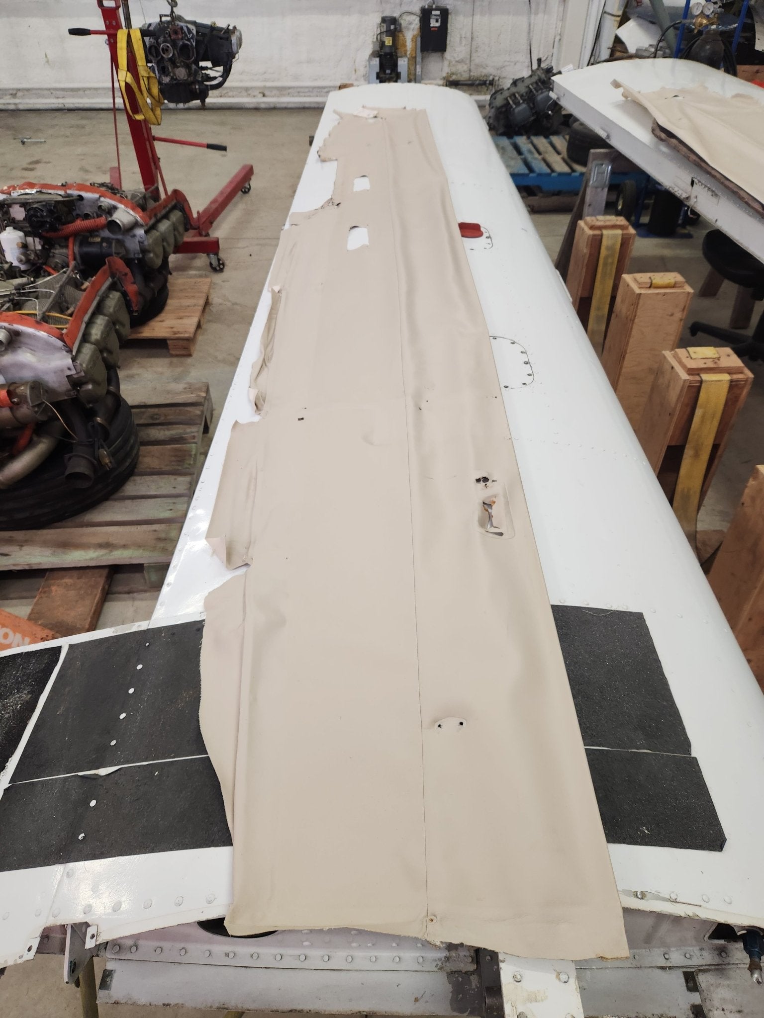 5014028 - 2 Cessna HEADLINER - RH W/ WIRES AND RETAINERS | FractionAIR Parts - Aircraft Parts & Accessories