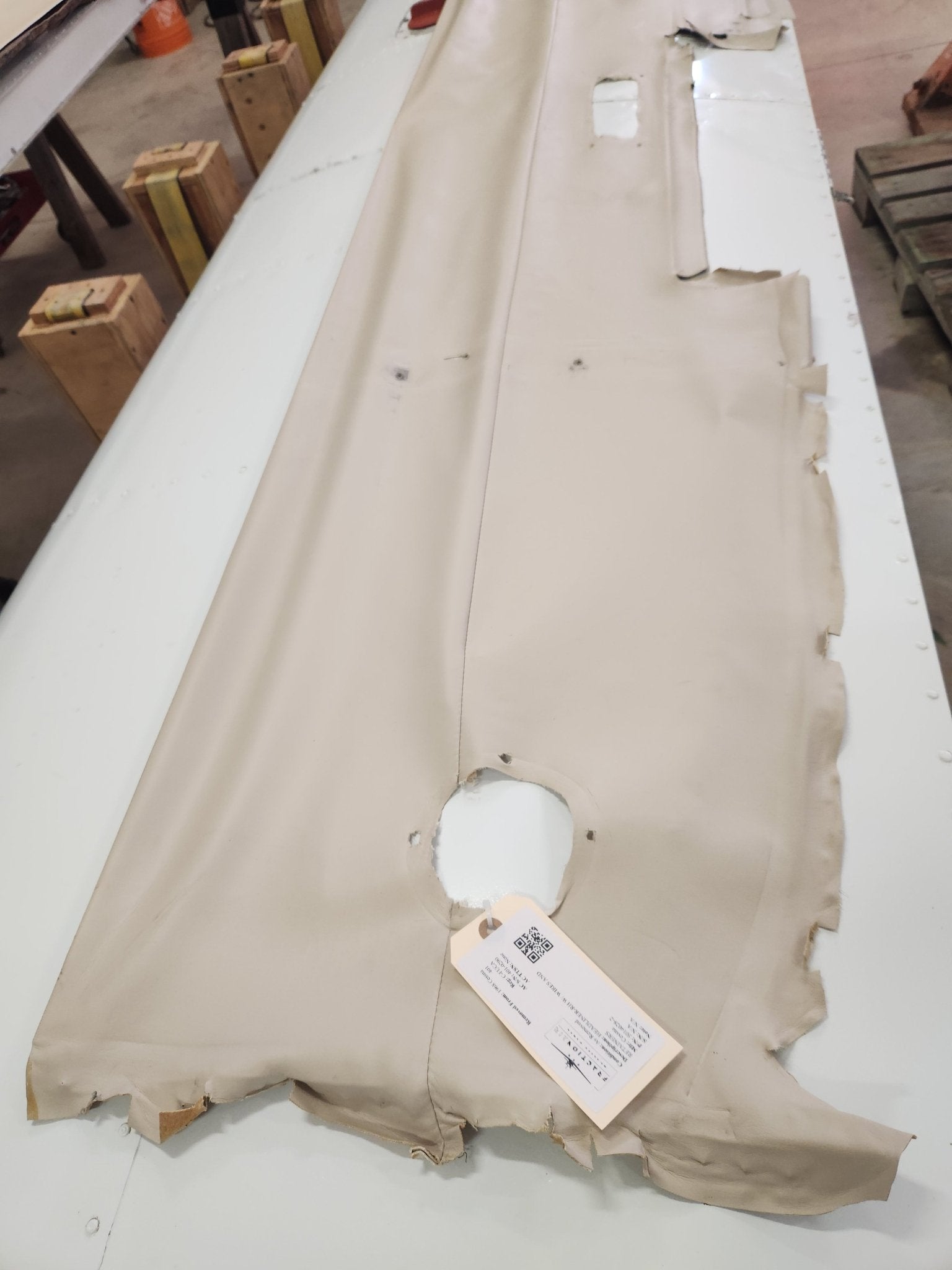 5014028 - 2 Cessna HEADLINER - RH W/ WIRES AND RETAINERS | FractionAIR Parts - Aircraft Parts & Accessories