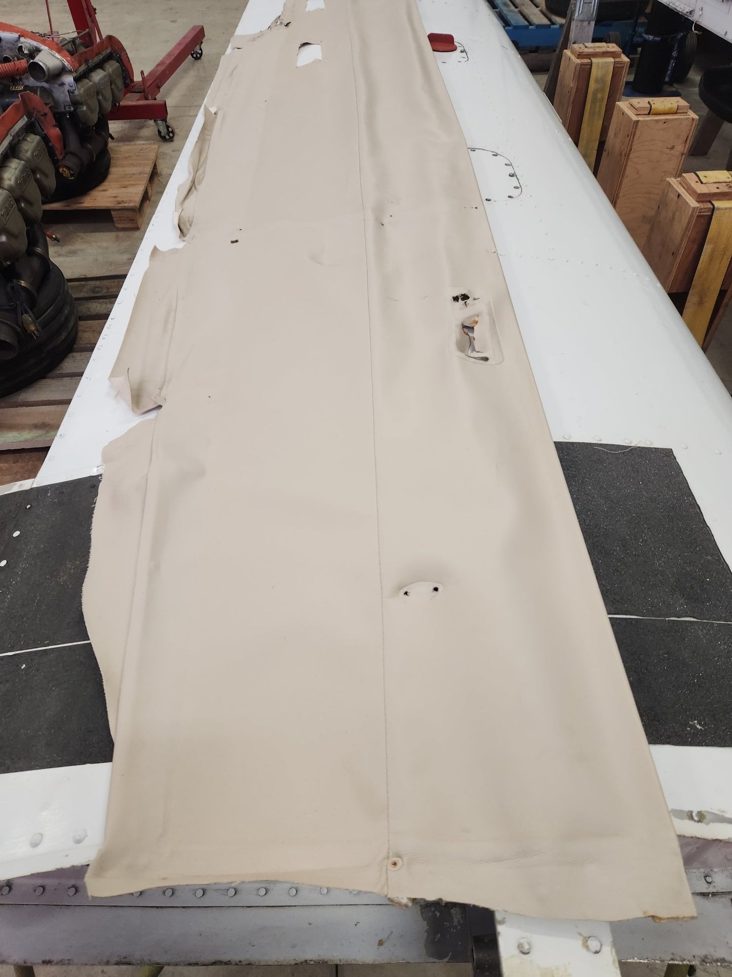 5014028 - 2 Cessna HEADLINER - RH W/ WIRES AND RETAINERS | FractionAIR Parts - Aircraft Parts & Accessories