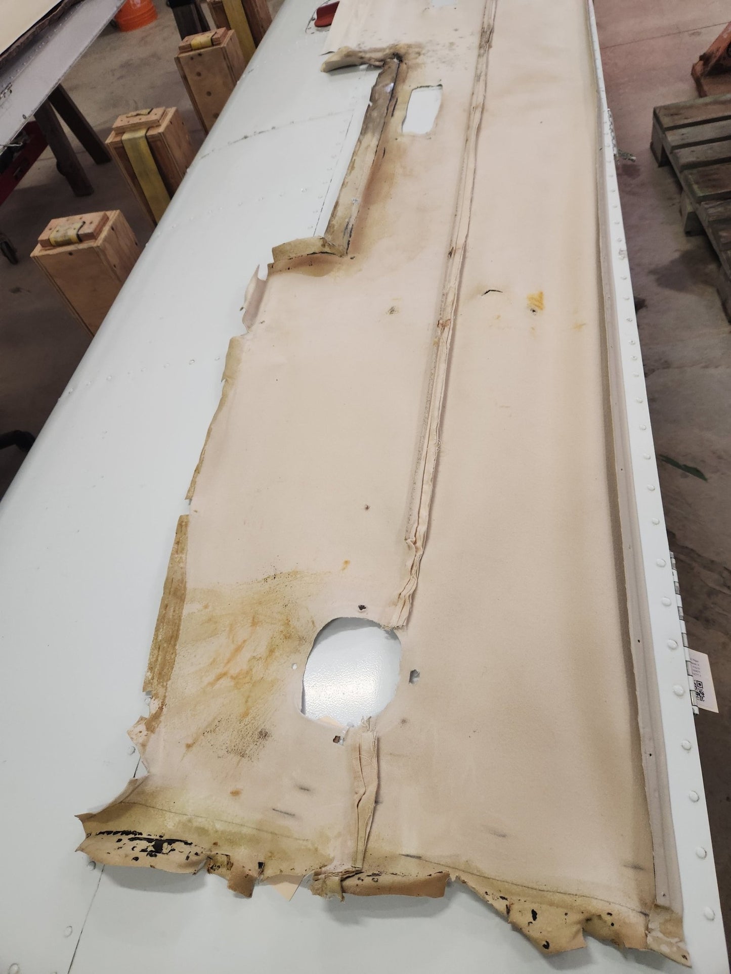 5014028 - 2 Cessna HEADLINER - RH W/ WIRES AND RETAINERS | FractionAIR Parts - Aircraft Parts & Accessories