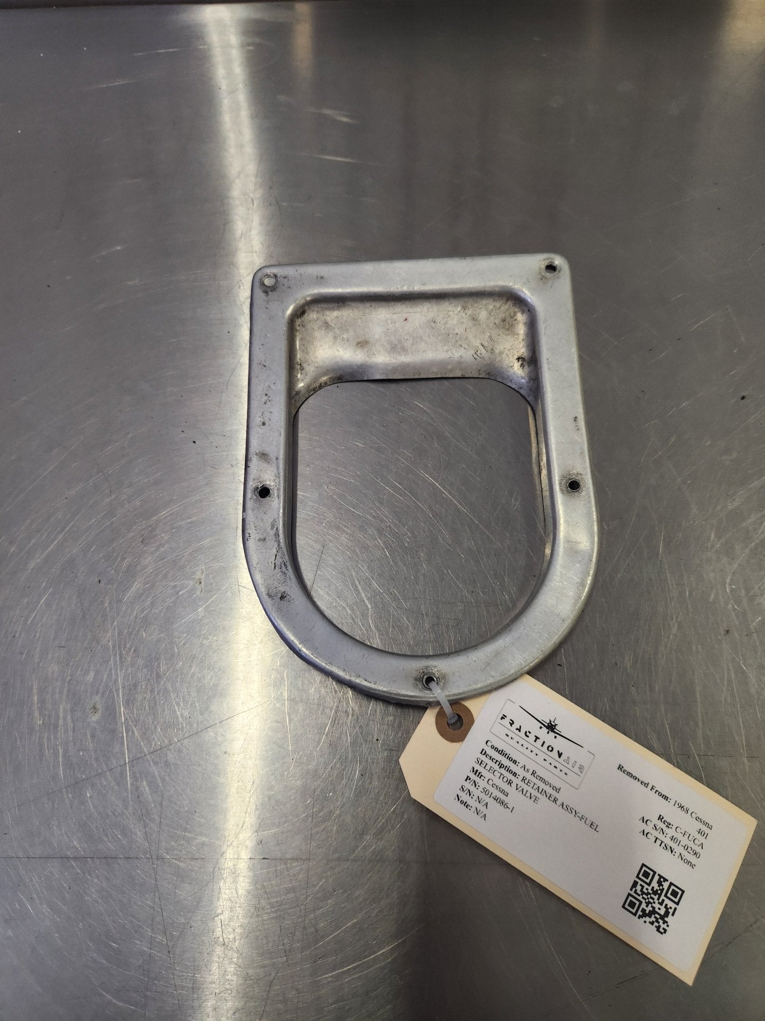5014086 - 1 Cessna RETAINER ASSY - FUEL SELECTOR VALVE | FractionAIR Parts - Aircraft Parts & Accessories