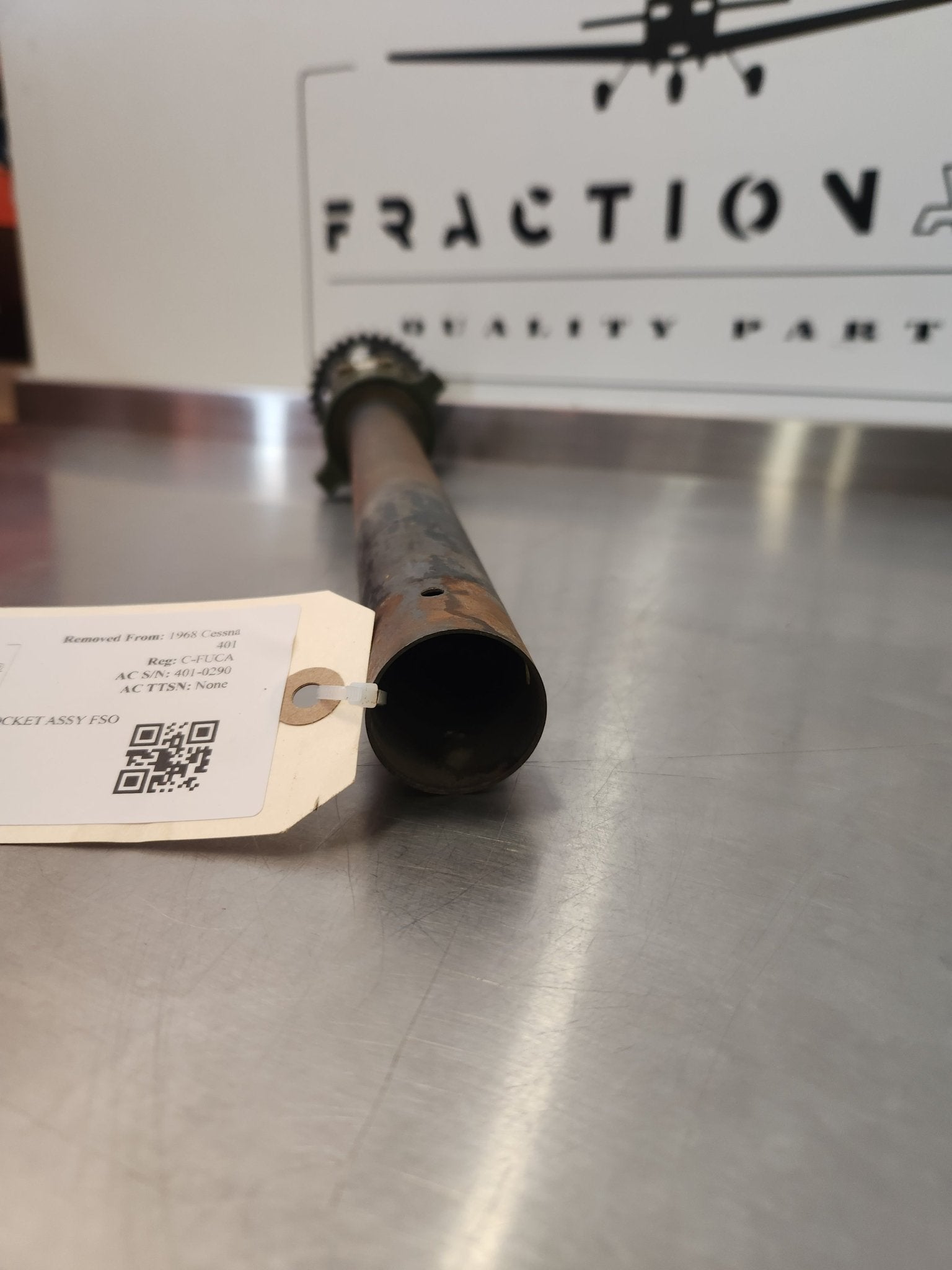 5015015 - 4, 5015035 - 1 Cessna TUBE WITH SPOCKET ASSY FSO 5015035 - 4 | FractionAIR Parts - Aircraft Parts & Accessories