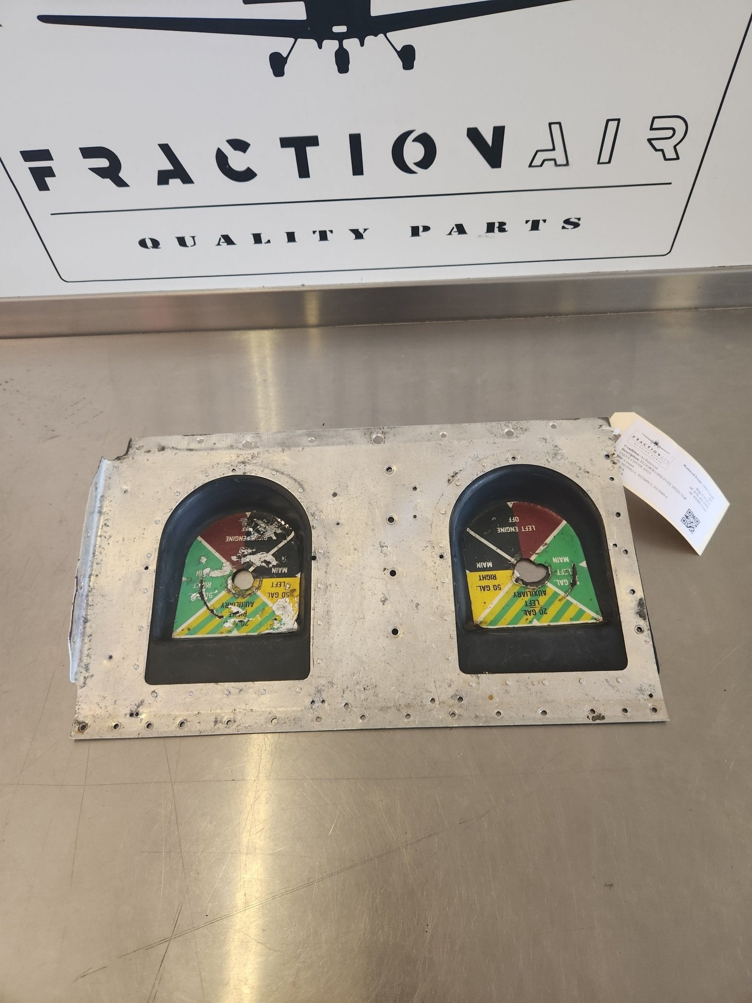 5015082 - 1, 5015049 - 3, 5015049 - 4 Cessna FLOORBOARD - FUEL SELECTOR VALVE COVER ASSY | FractionAIR Parts - Aircraft Parts & Accessories