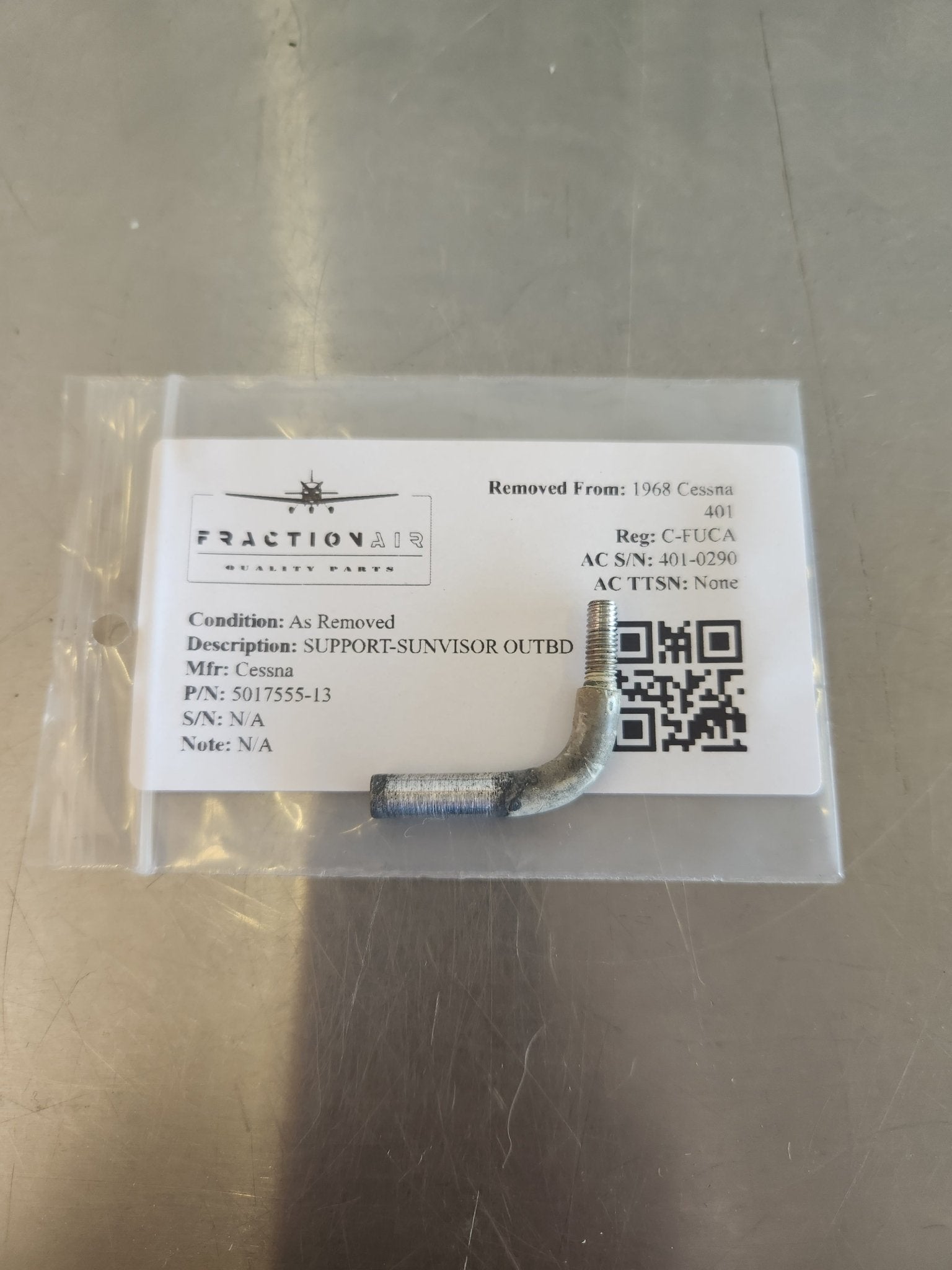 5017555 - 13 Cessna SUPPORT - SUNVISOR OUTBD | FractionAIR Parts - Aircraft Parts & Accessories