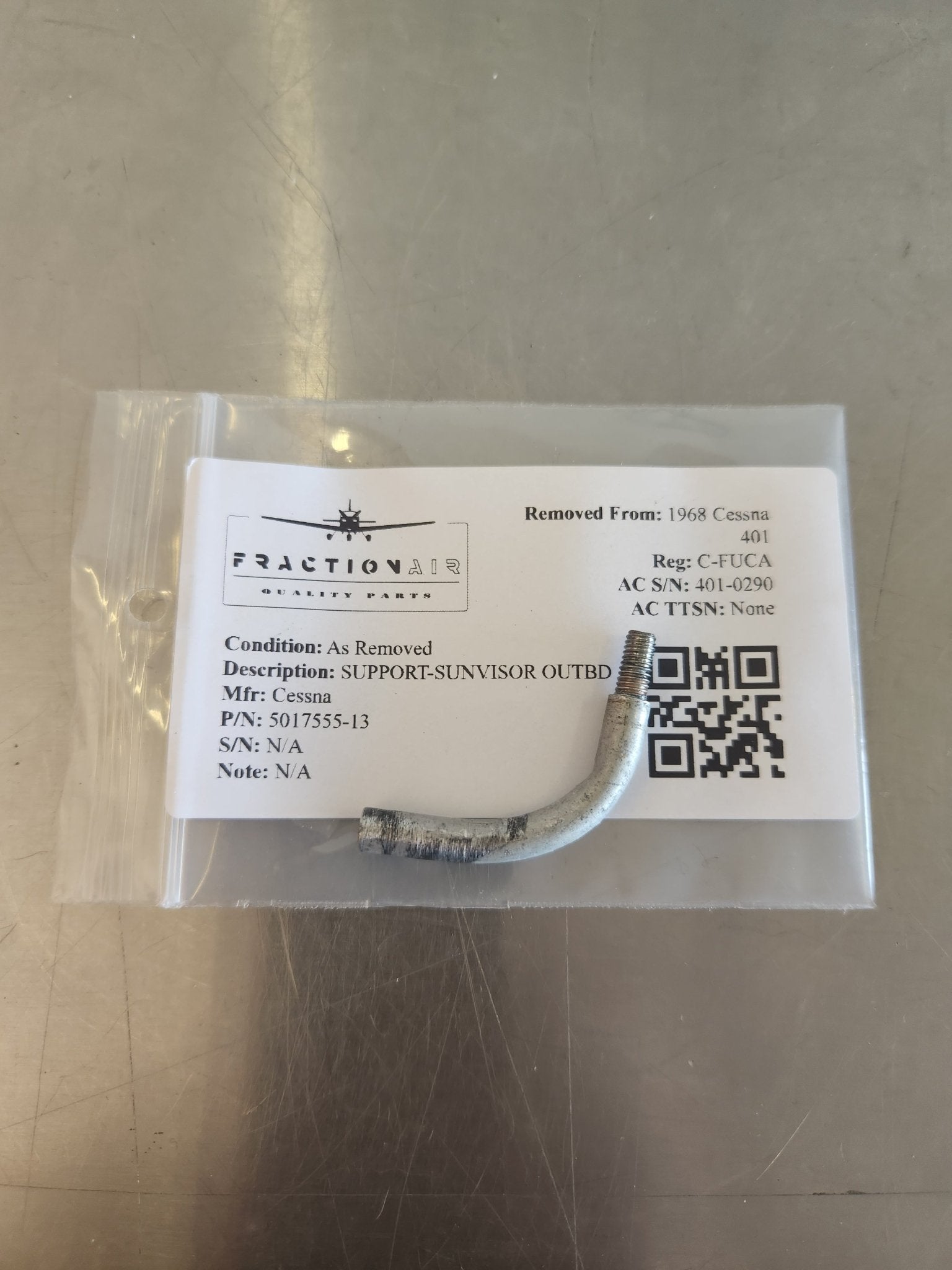 5017555 - 13 Cessna SUPPORT - SUNVISOR OUTBD | FractionAIR Parts - Aircraft Parts & Accessories
