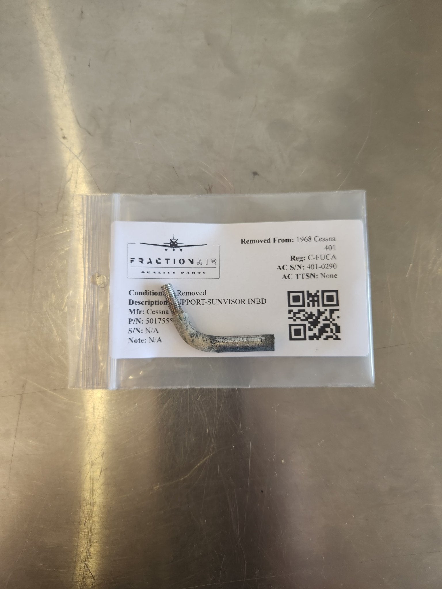 5017555 - 14 Cessna SUPPORT - SUNVISOR INBD | FractionAIR Parts - Aircraft Parts & Accessories
