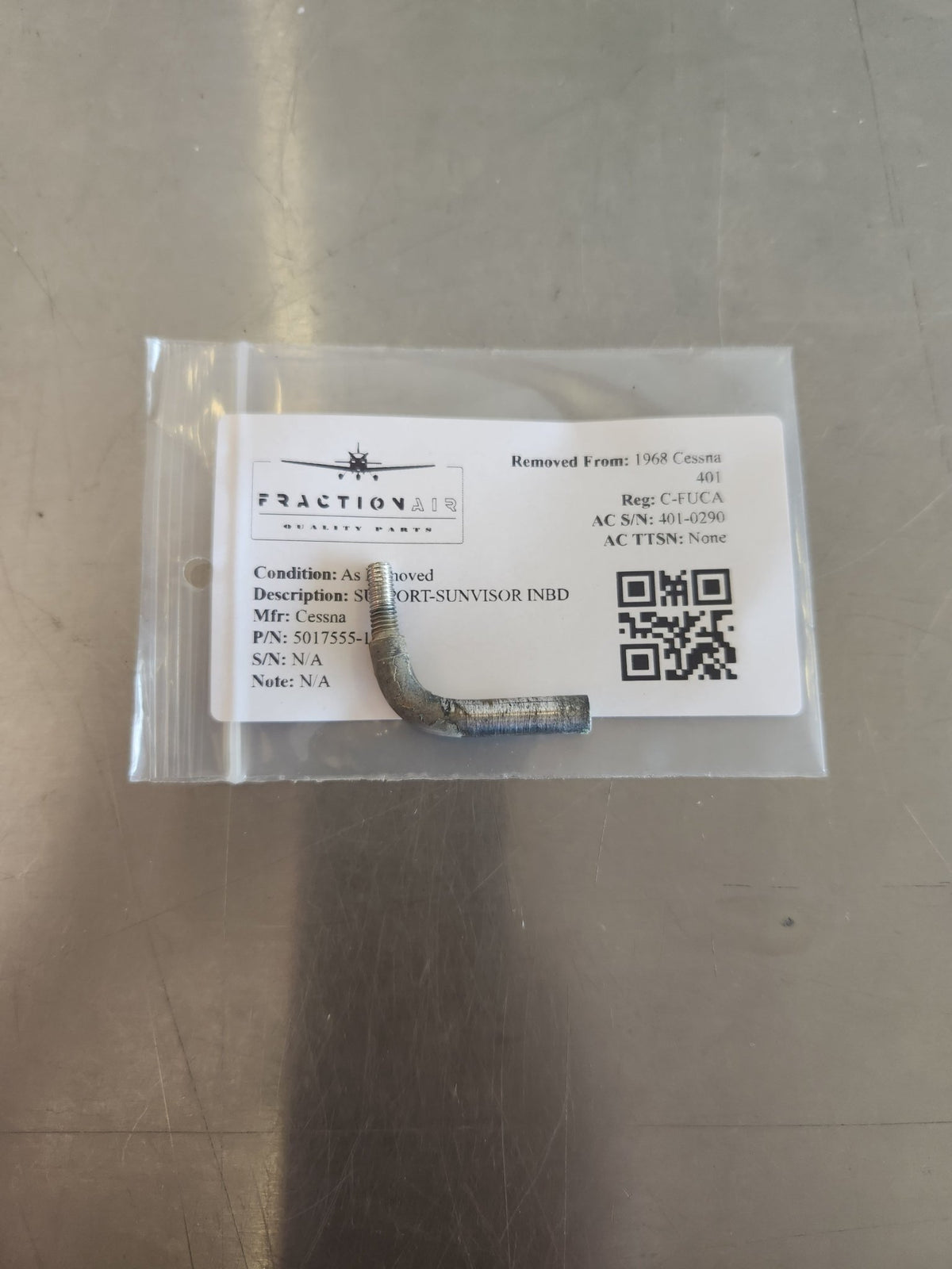 Inbd 5017555-14 Cessna SUPPORT-SUNVISOR INBD - FractionAIR Parts