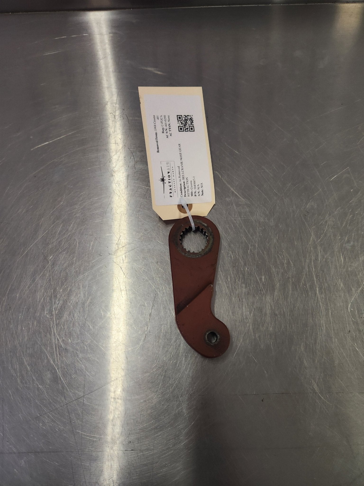 5045007 - 1 Cessna BELLCRANK - NOSE GEAR RETRACTION | FractionAIR Parts - Aircraft Parts & Accessories
