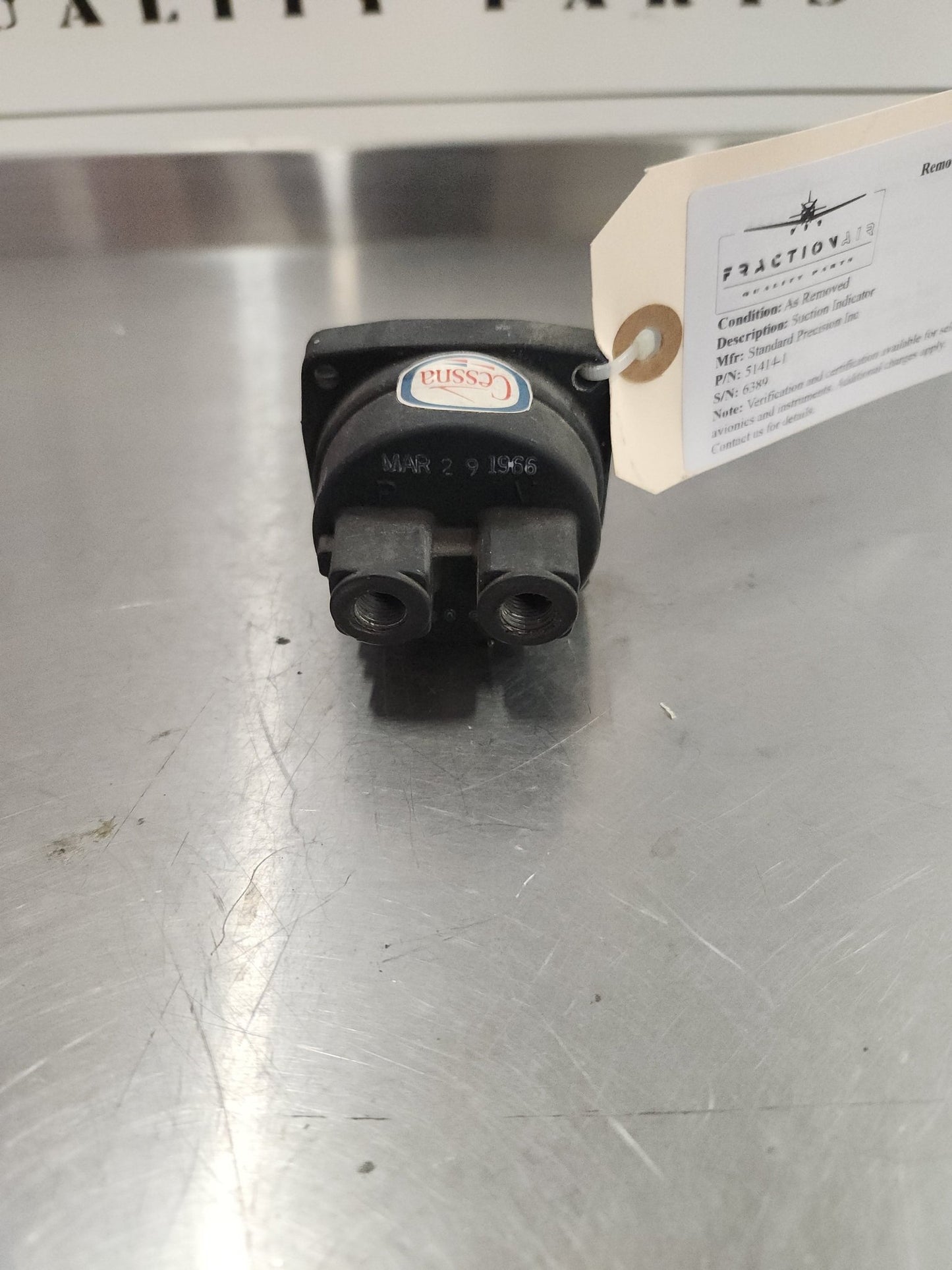 51414 - 1 Standard Precision Inc Suction Indicator | FractionAIR Parts - Aircraft Parts & Accessories