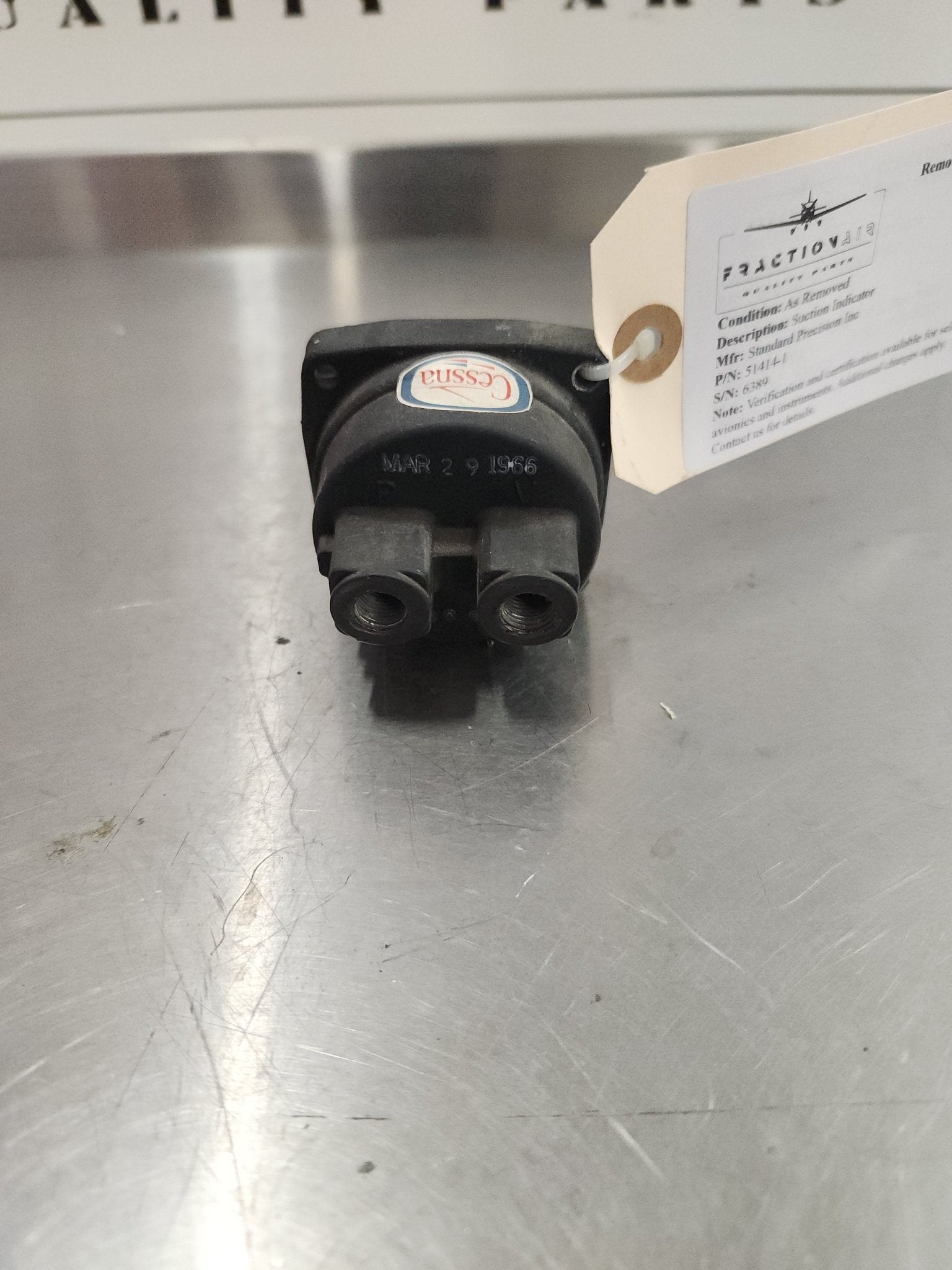 51414 - 1 Standard Precision Inc Suction Indicator | FractionAIR Parts - Aircraft Parts & Accessories