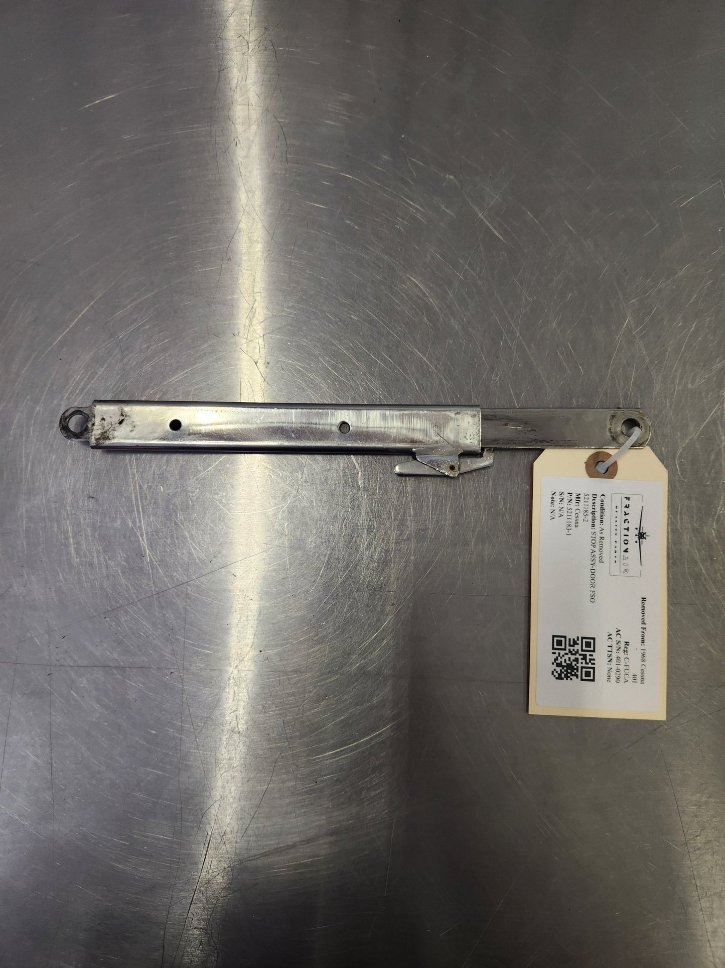 5211183 - 1 Cessna STOP ASSY - DOOR FSO 5211185 - 2 | FractionAIR Parts - Aircraft Parts & Accessories