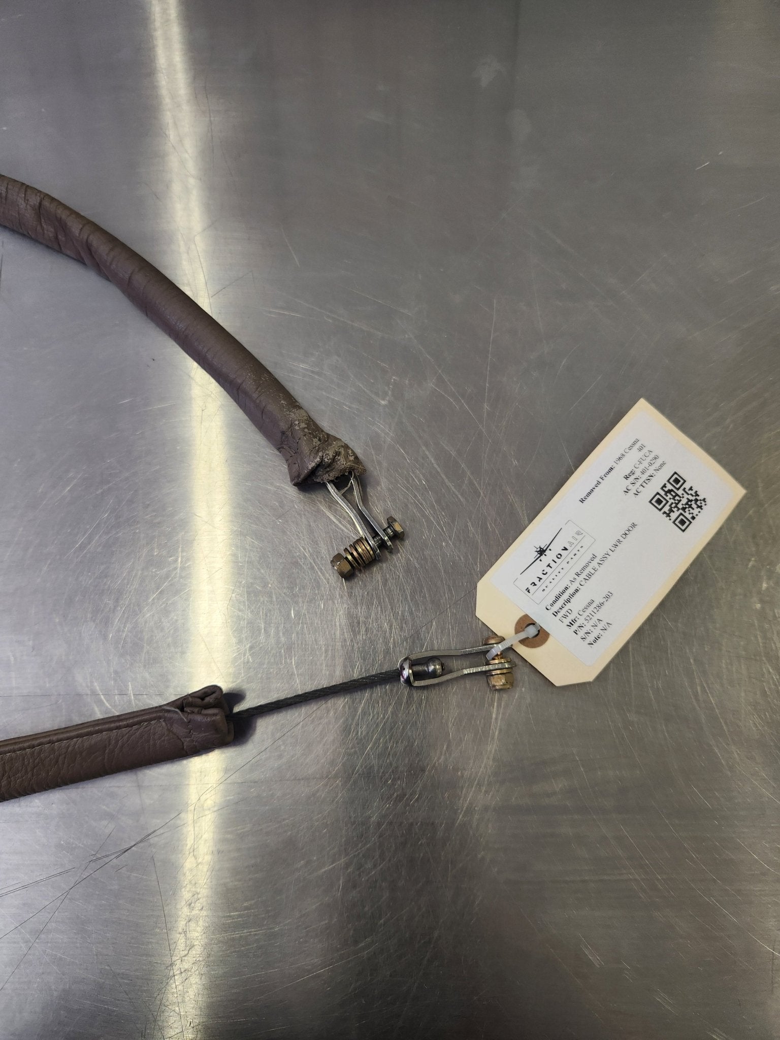 5211286 - 203 Cessna CABLE ASSY LWR DOOR FWD 5211286 - 207 | FractionAIR Parts - Aircraft Parts & Accessories