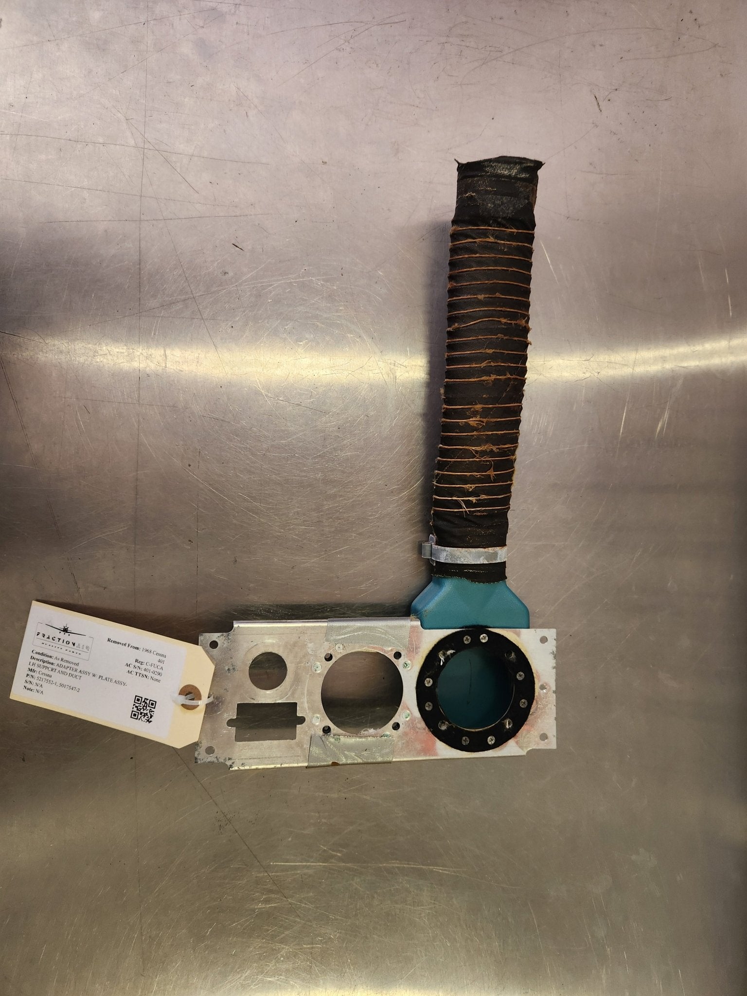 5217552-1, 5017547-2 Cessna ADAPTER ASSY W/ PLATE ASSY-LH SUPPCRT AND ...