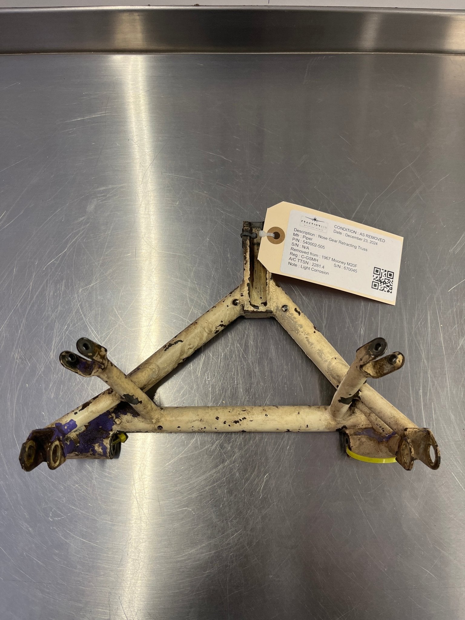 540002 - 505 Nose Gear Retracting Truss | FractionAIR inc. - Aircraft Parts & Accessories