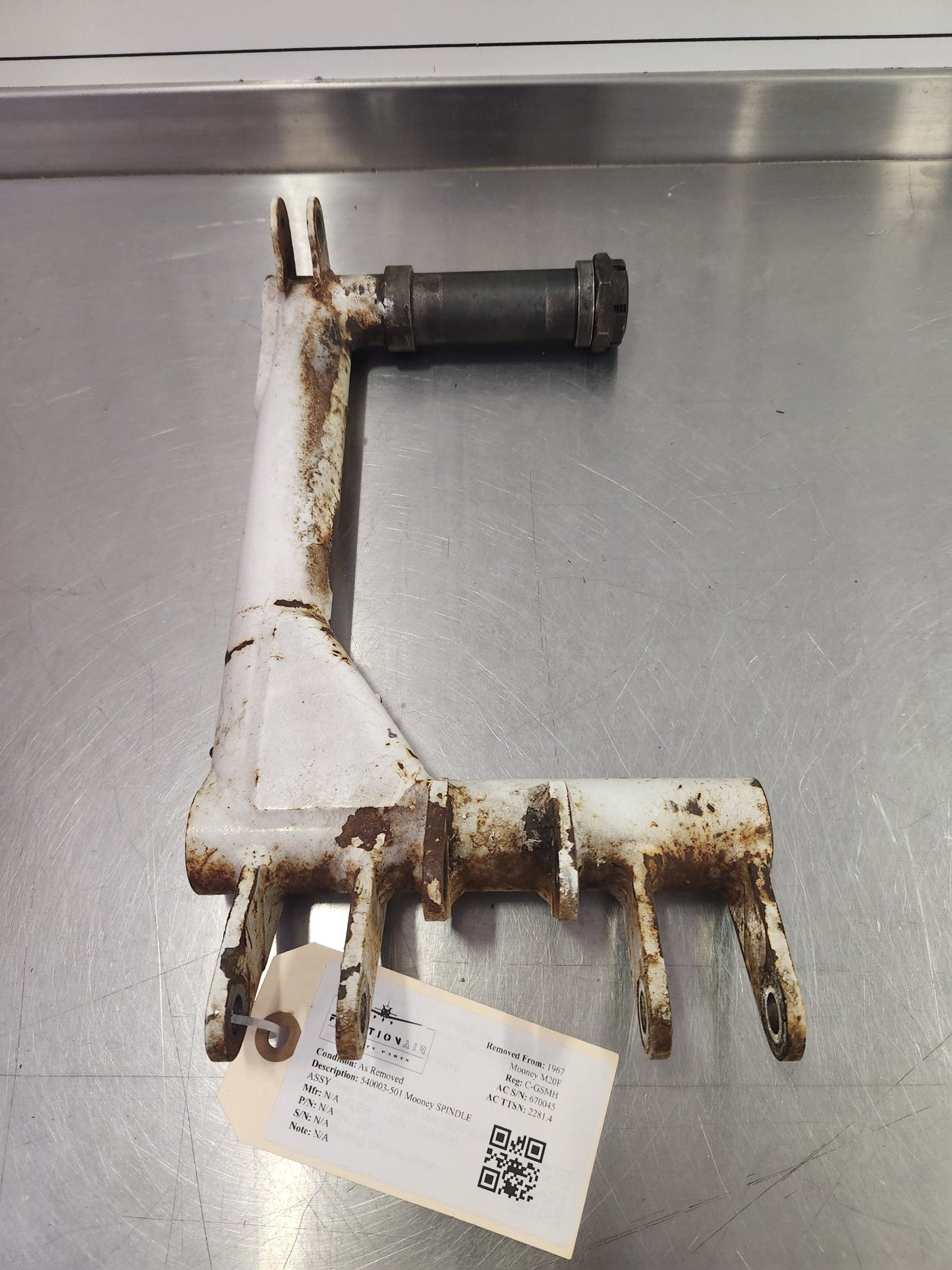 540003 - 501 Mooney SPINDLE ASSY | FractionAIR Parts - Aircraft Parts & Accessories