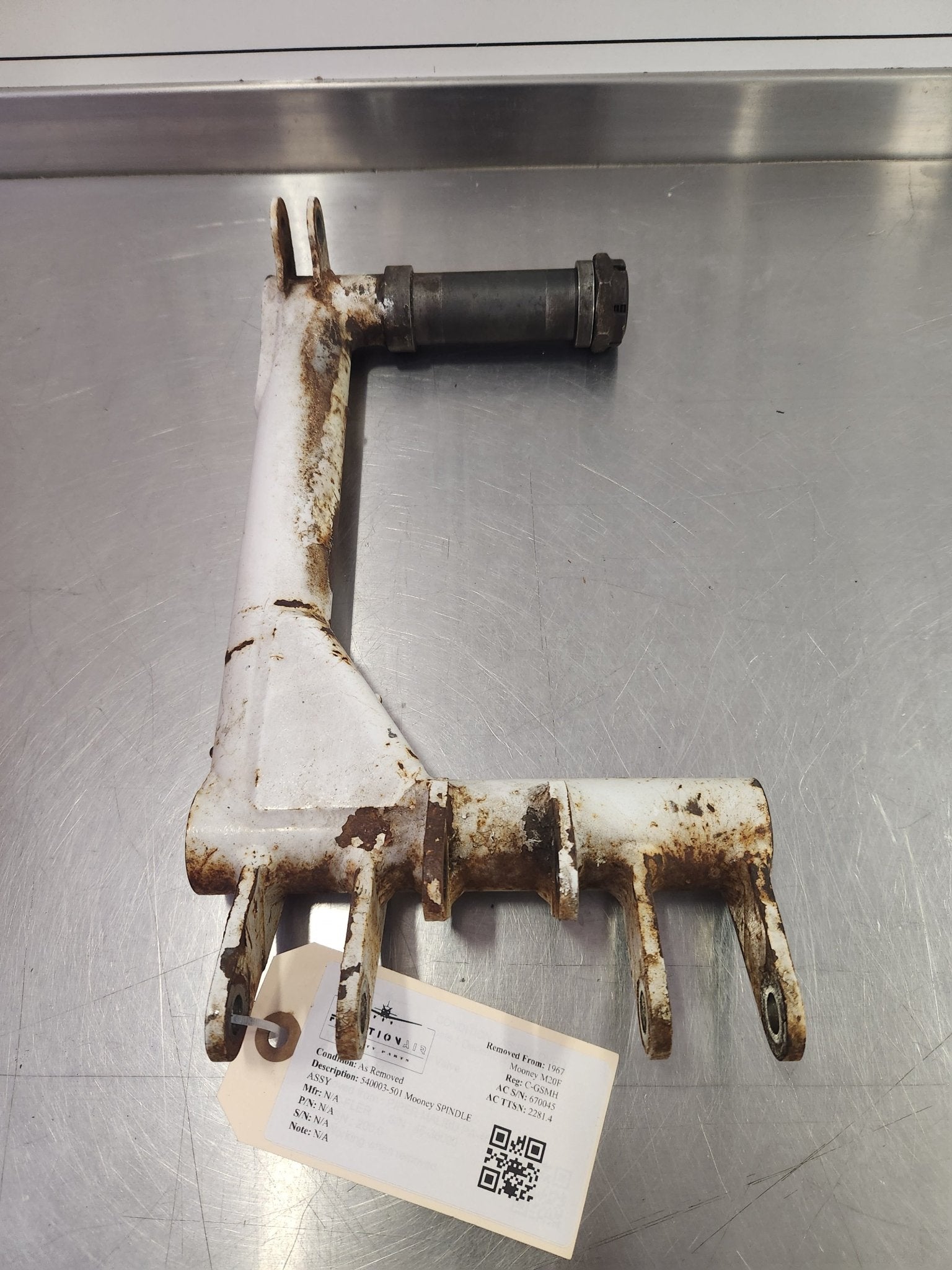 540003 - 501 Mooney SPINDLE ASSY | FractionAIR Parts - Aircraft Parts & Accessories