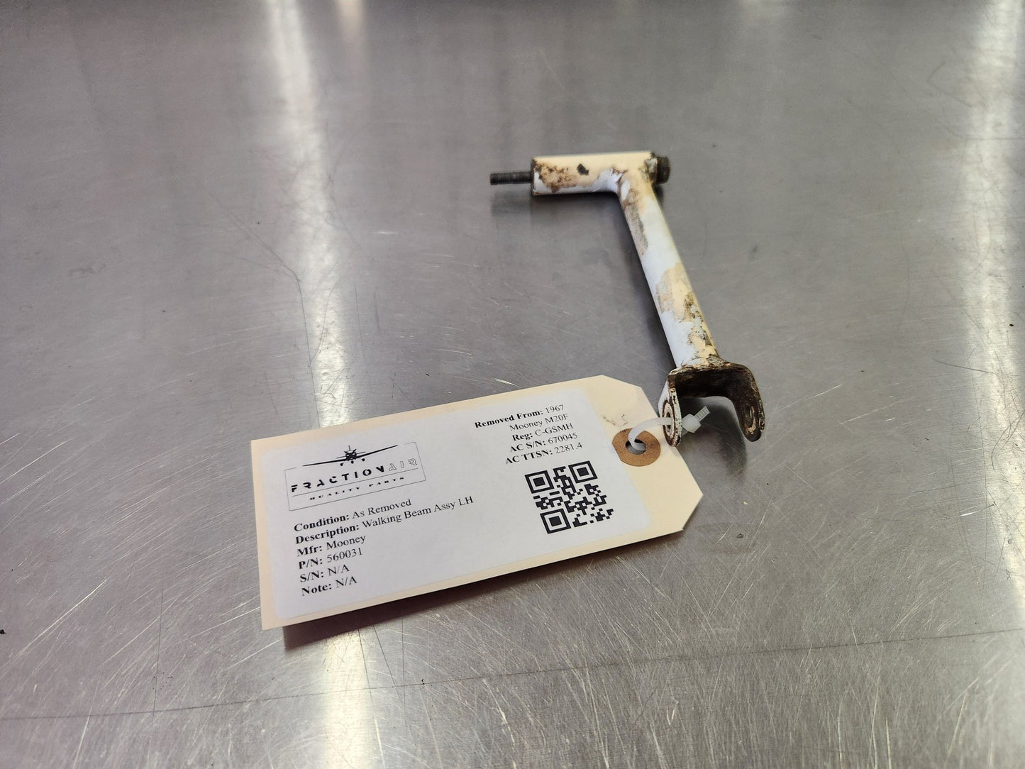 560031 Mooney Walking Beam Assy LH | FractionAIR Parts - Aircraft Parts & Accessories