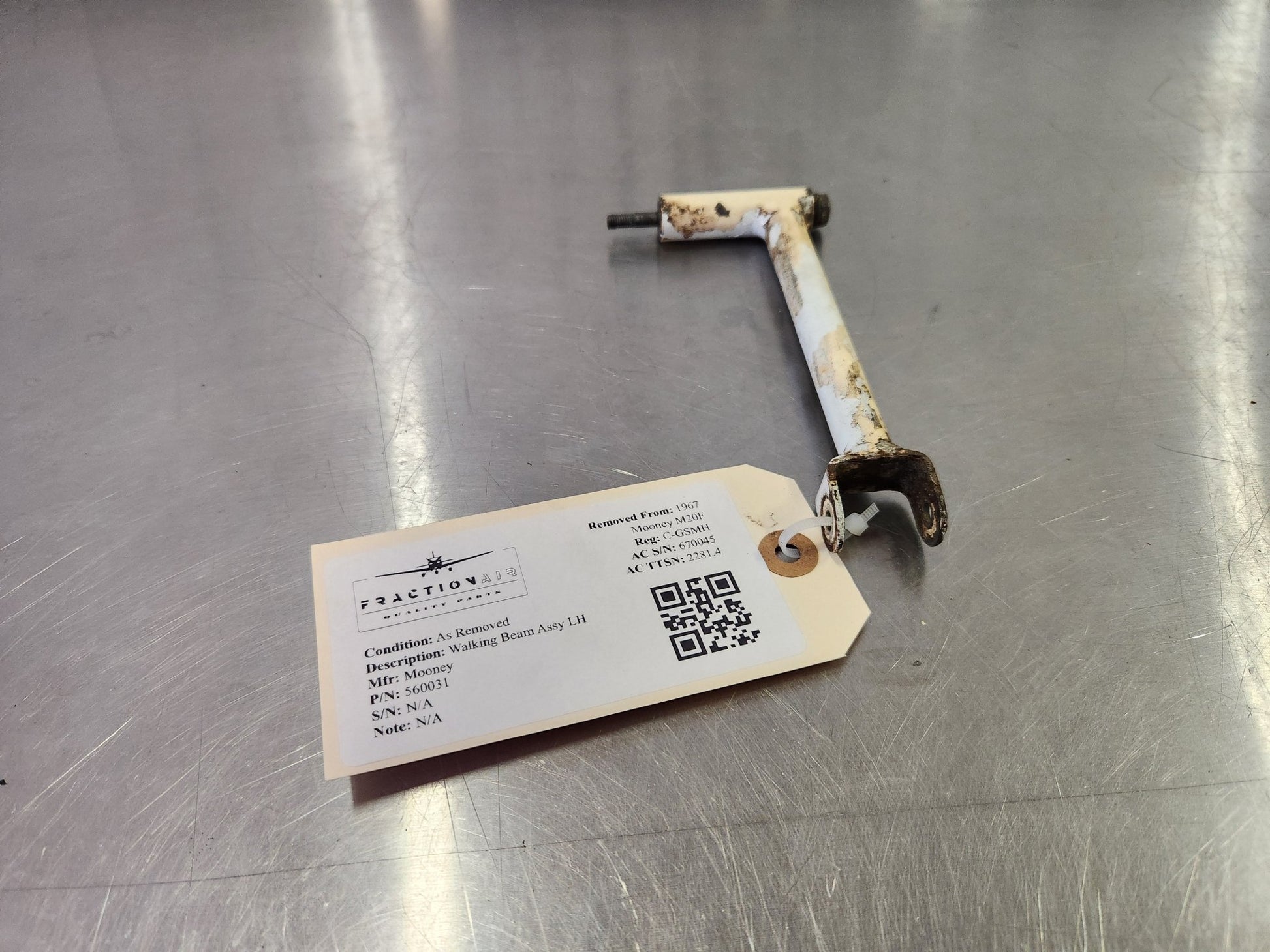 560031 Mooney Walking Beam Assy LH | FractionAIR Parts - Aircraft Parts & Accessories