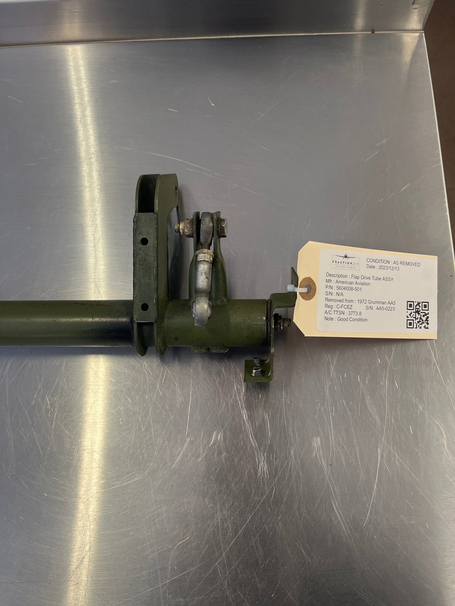 5604008 - 501 Flap Drive Tube ASSY | FractionAIR Parts - Aircraft Parts & Accessories