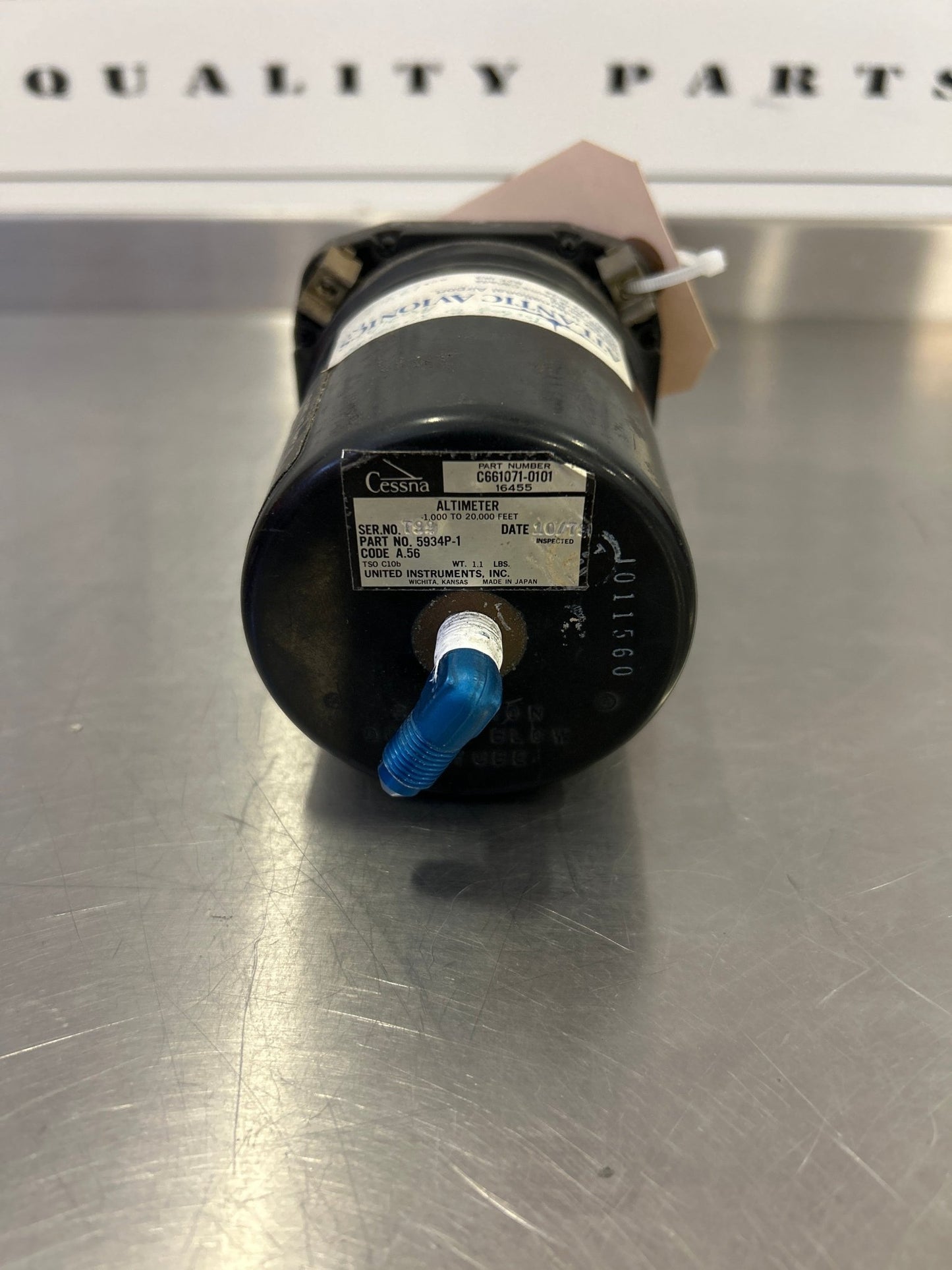 5934P - 1 Cessna Altimeter C661071 - 0101 | FractionAIR Parts - Aircraft Parts & Accessories
