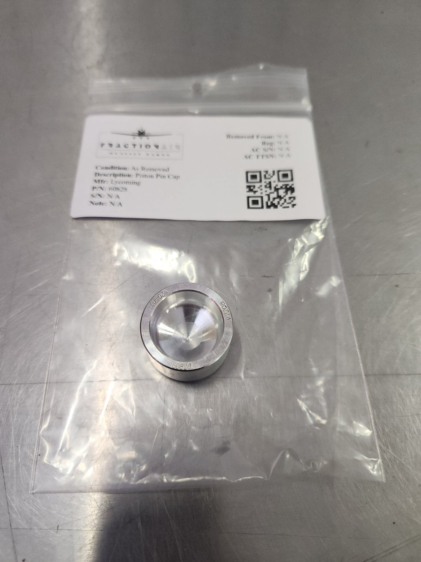 60828 Lycoming Piston Pin Cap | FractionAIR Parts - Aircraft Parts & Accessories