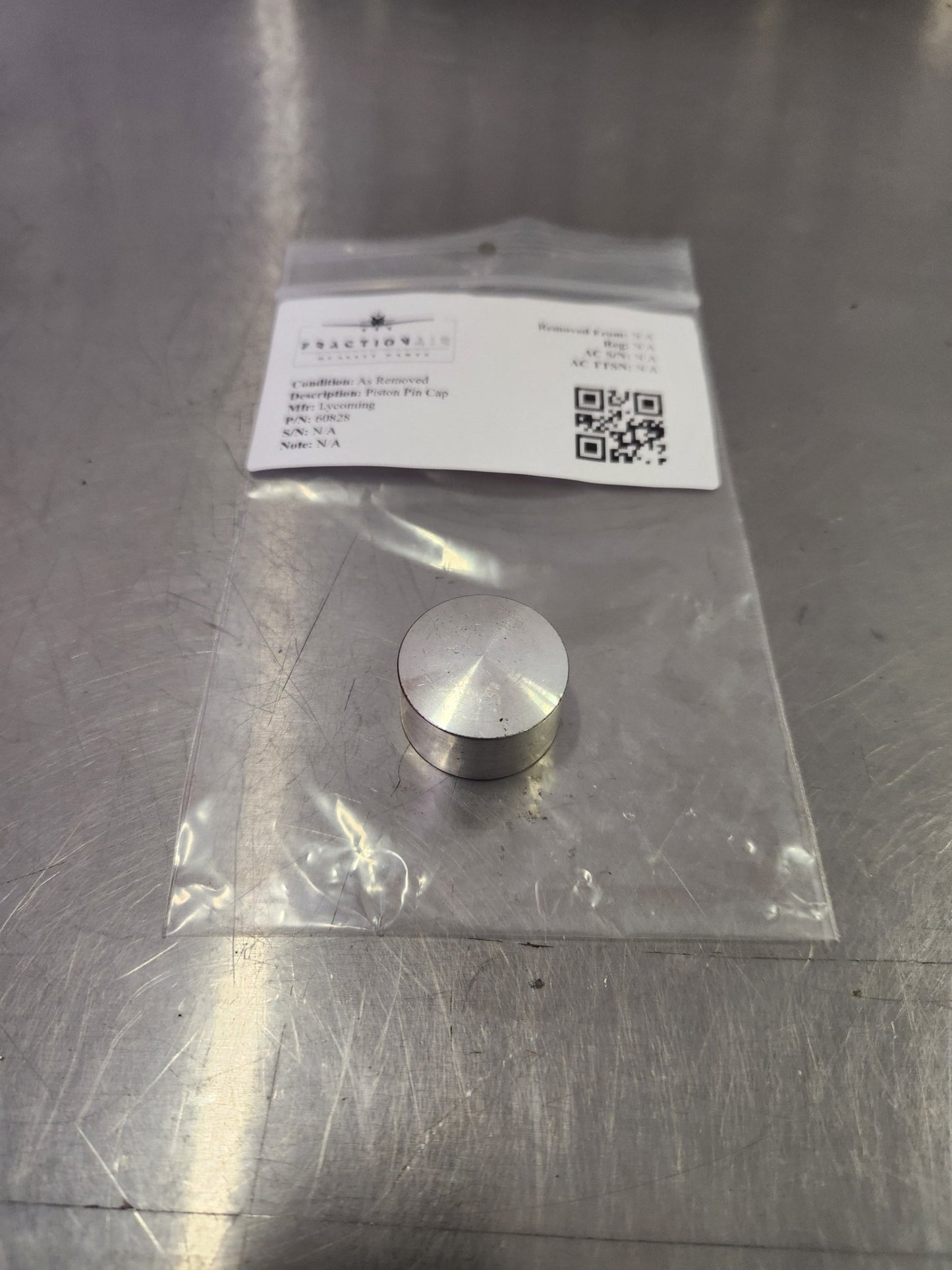 60828 Lycoming Piston Pin Cap | FractionAIR Parts - Aircraft Parts & Accessories