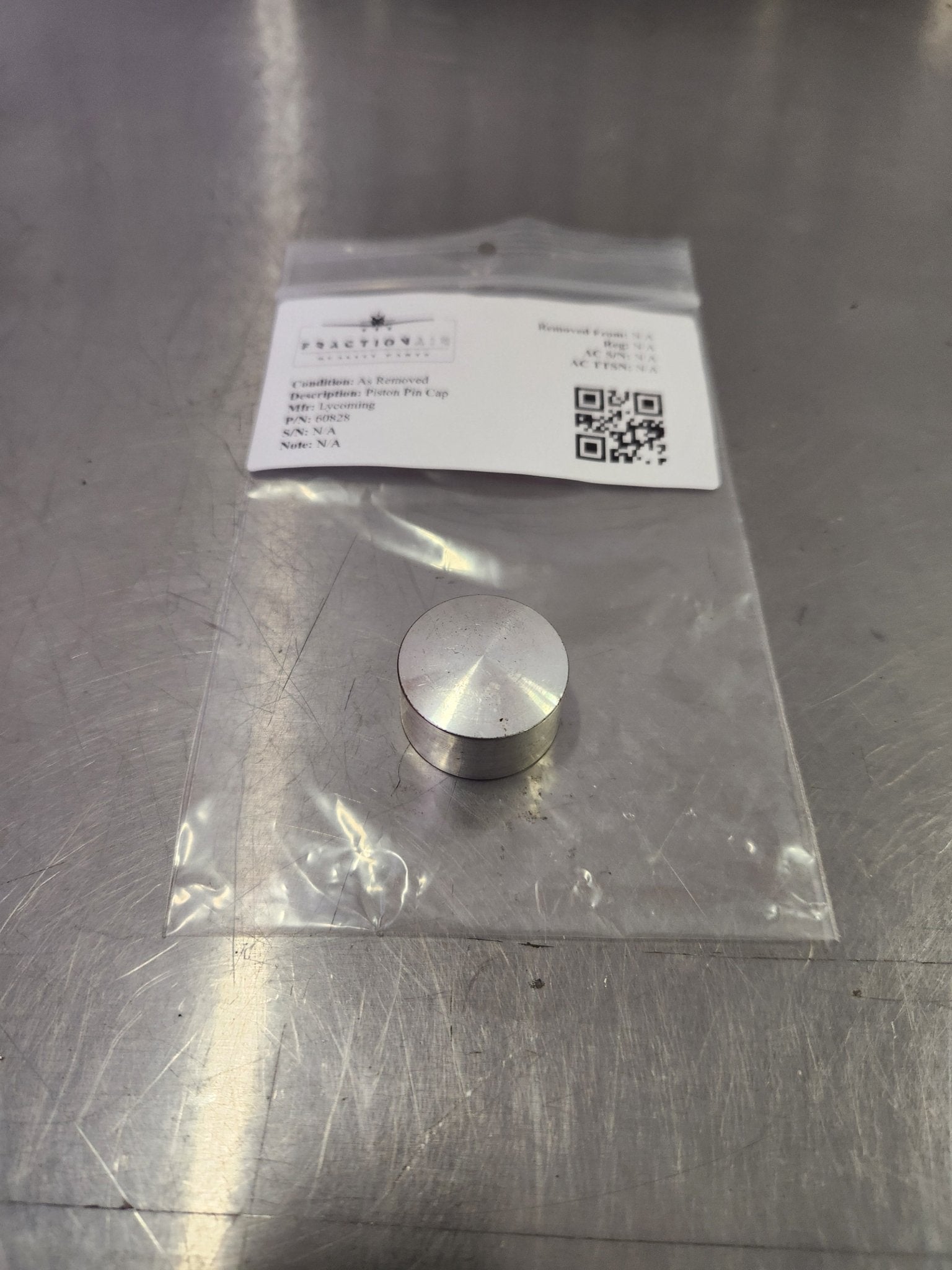 60828 Lycoming Piston Pin Cap | FractionAIR Parts - Aircraft Parts & Accessories
